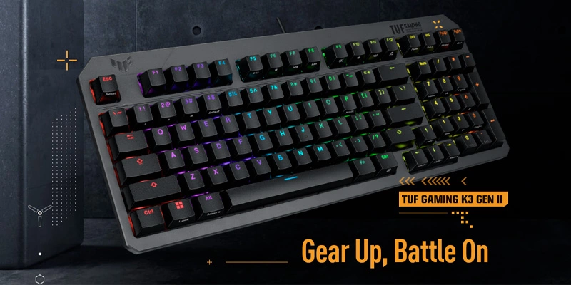 Mô tả Bàn phím cơ gaming ASUS TUF Gaming K3 Gen II Red Switch 90MP0390-BKUA01 BẢO HÀNH 24 THÁNG - 1