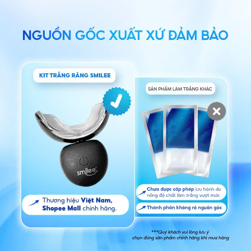 Mô tả Bộ Kit Trắng Răng Tại Nhà Smilee Extra - Phiên Bản Nâng Cấp Làm Trắng Nhanh - 3