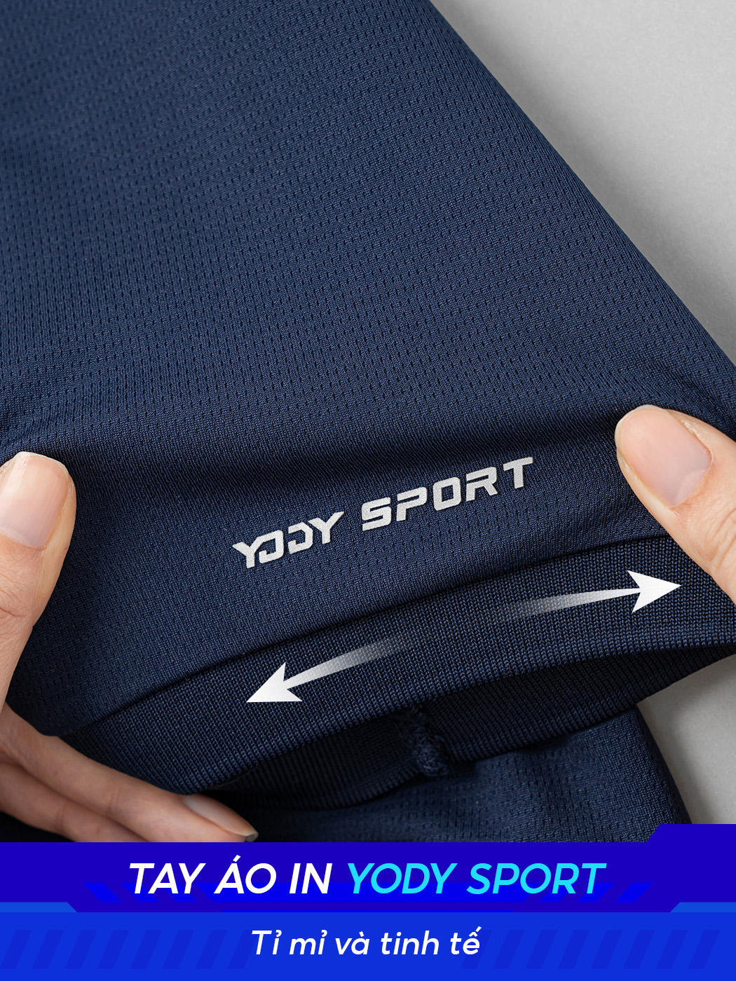 Mô tả Áo polo nam Yody sport áo thun có cổ áo thể thao, tay raglan, vải xốp nhẹ, thấm hút mồ hôi SAM7138 - 5