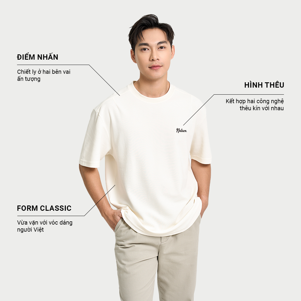 Mô tả Áo Phông Nam KRIK  Form Classic Chất Liệu Cotton Thiết kế Hình Thêu Trước Ngực Trẻ Trung Khỏe Khoắn AP1314 - 1