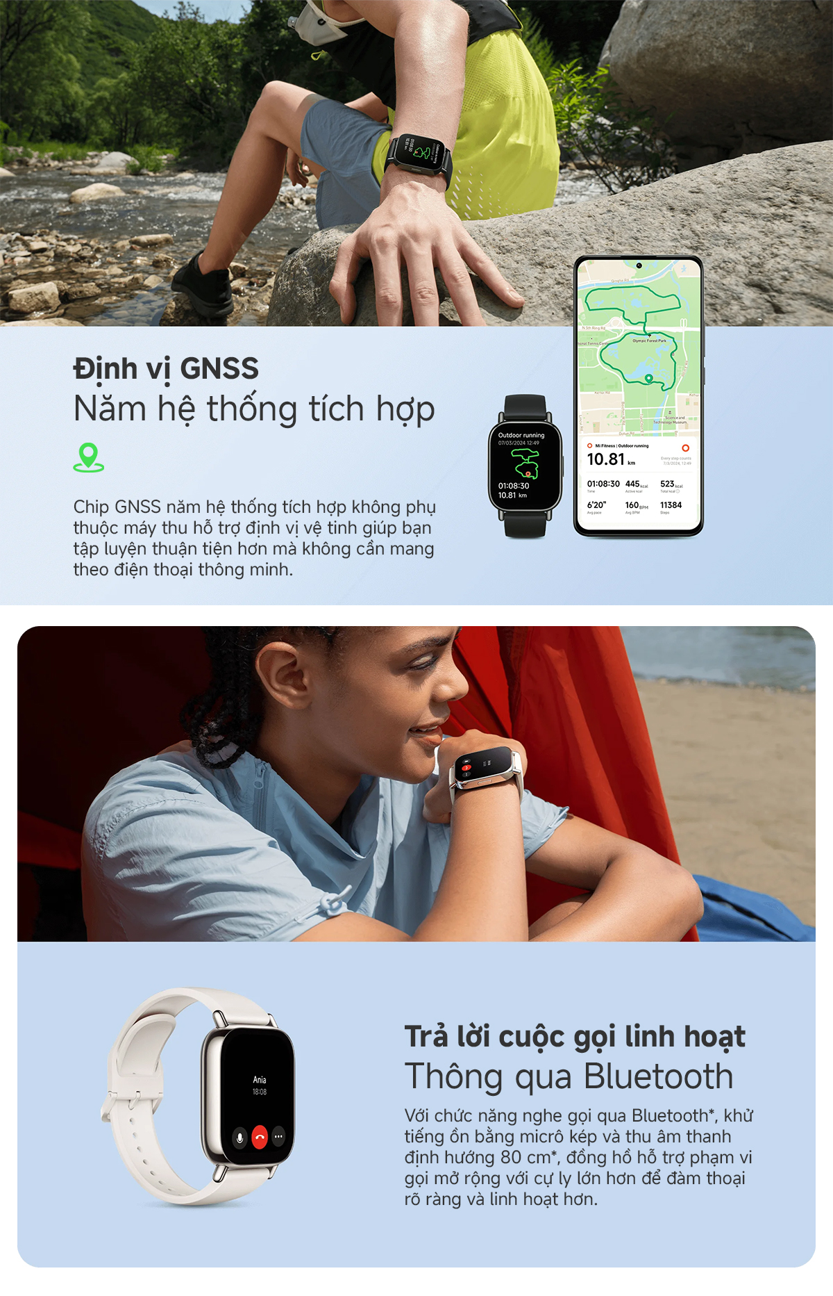 Mô tả Đồng Hồ Thông Minh Xiaomi Redmi Watch 5 LITE/ 5 ACTIVE - Hàng Chính Hãng, Bản Quốc Tế Có Tiếng Việt - 6