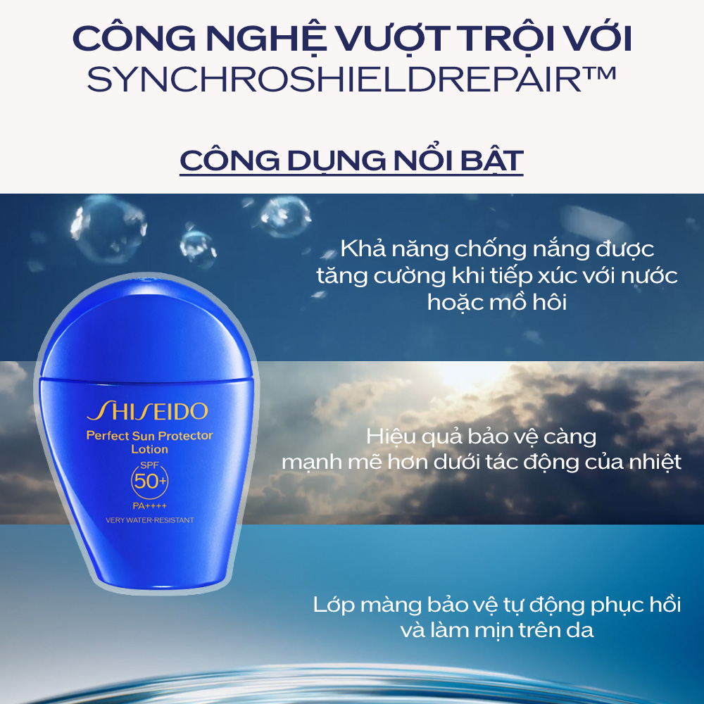 Thành phần sữa chống nắng Shiseido GSC