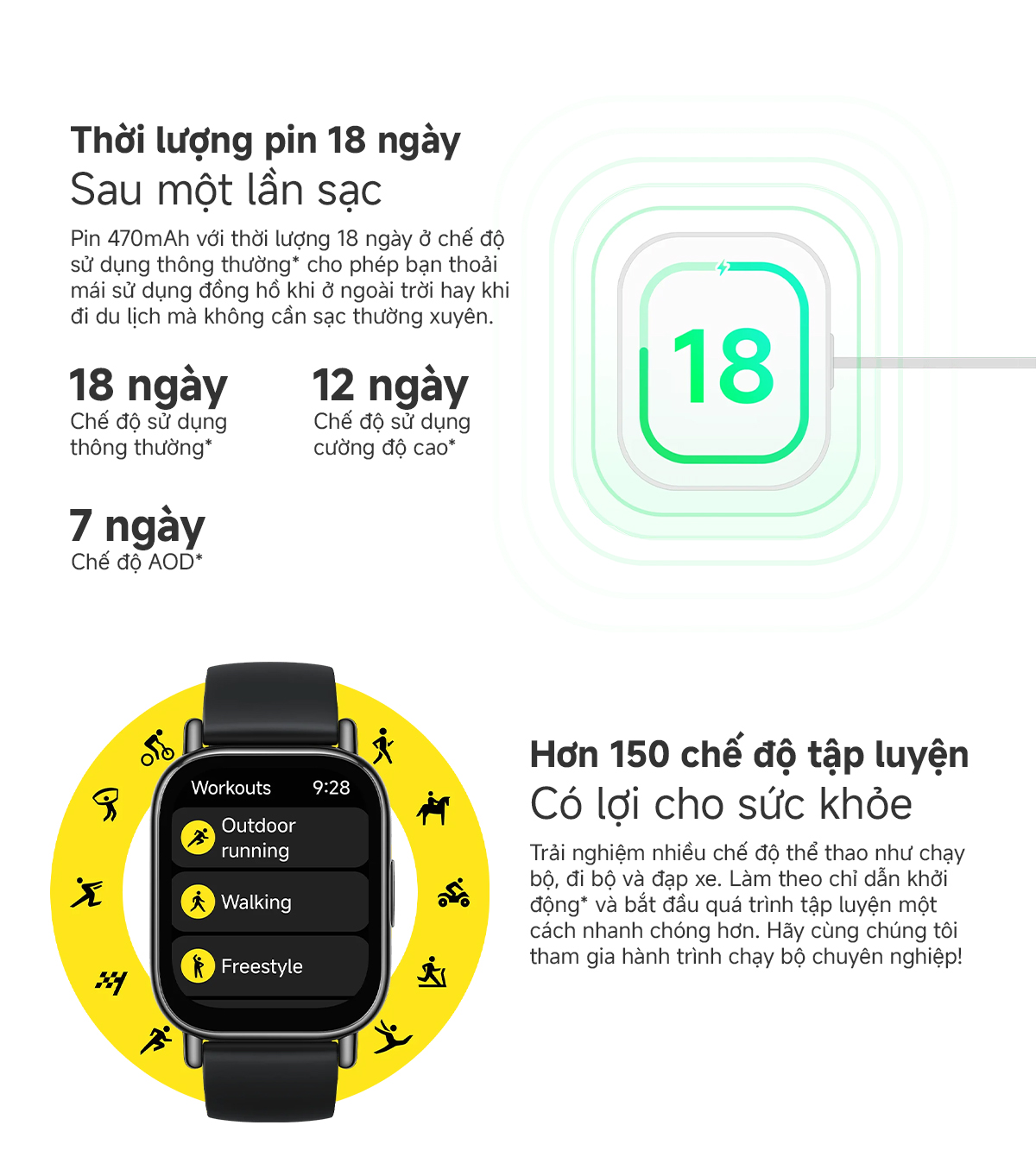 Mô tả Đồng Hồ Thông Minh Xiaomi Redmi Watch 5 LITE/ 5 ACTIVE - Hàng Chính Hãng, Bản Quốc Tế Có Tiếng Việt - 7