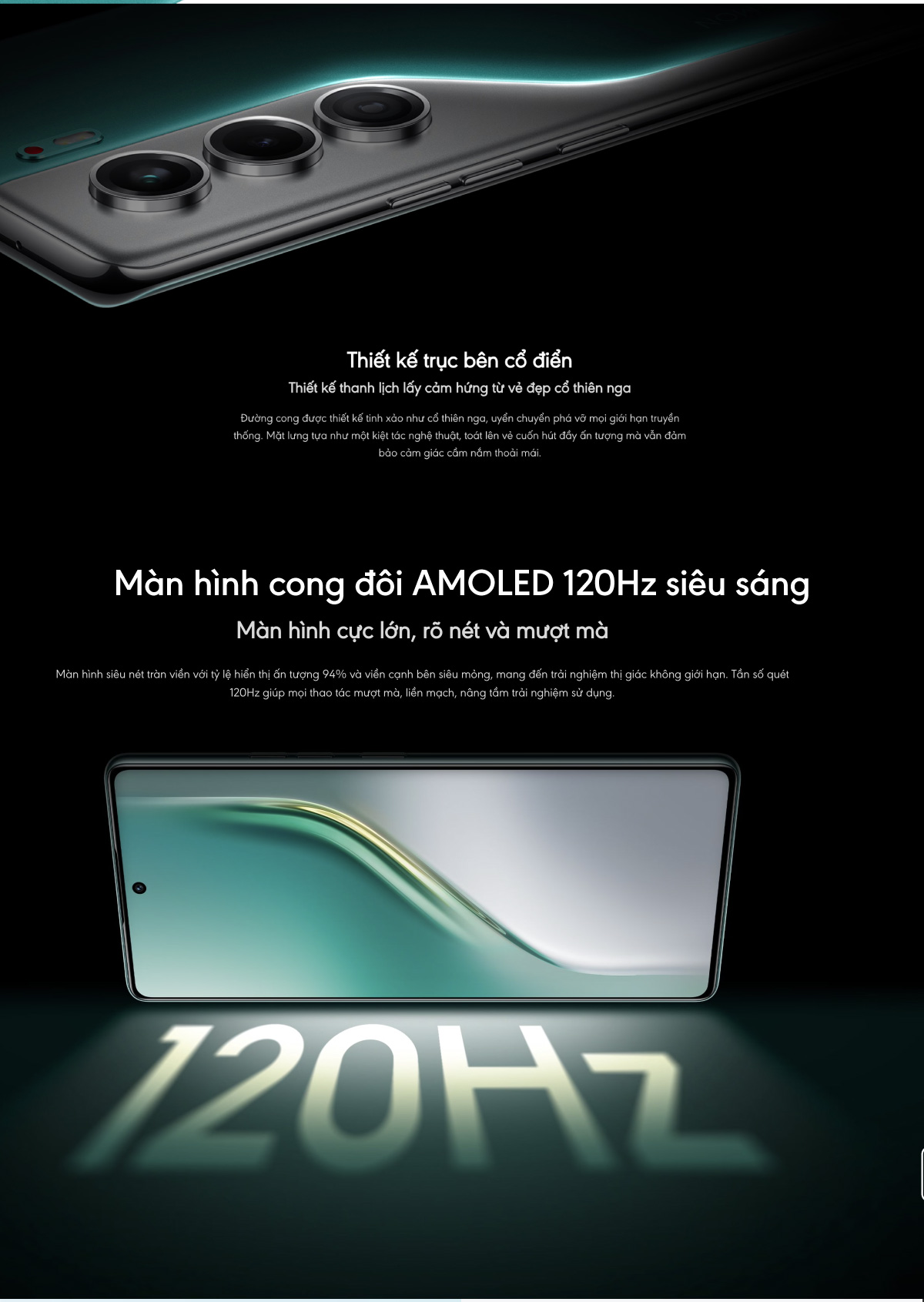 Mô tả Điện thoại Tecno Camon  40 Pro 8Gb/256GB - Helio G100 Ultimate - Amoled 120Hz - 5200mAh - 2