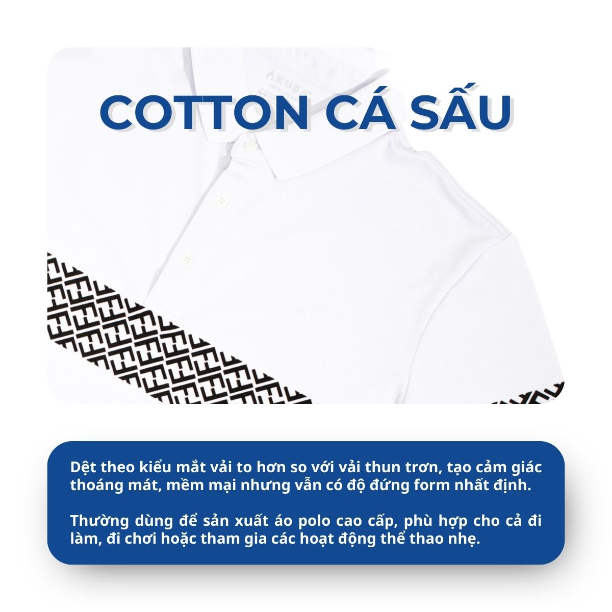 Mô tả Áo polo nam cao cấp AKUBA vải cá sấu thoáng mát, mềm mại, form slimfit | 01J0606 - 4