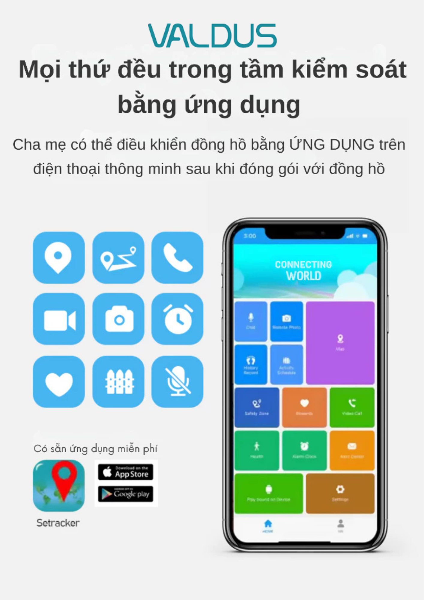 Tính năng gọi video call trên đồng hồ Valdus