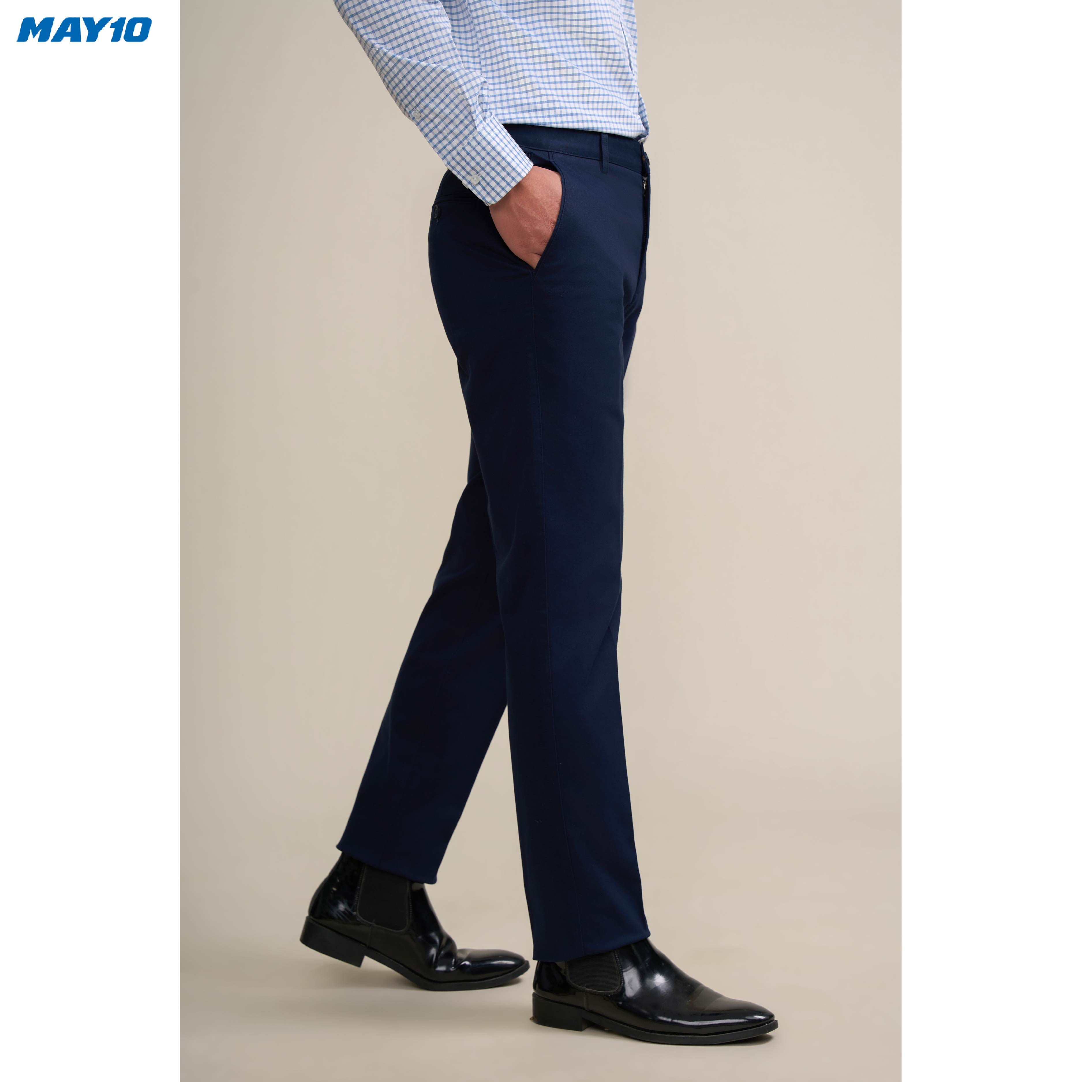 Mô tả Quần kaki nam May 10 không ly mã 020124359KL QK068 - 1