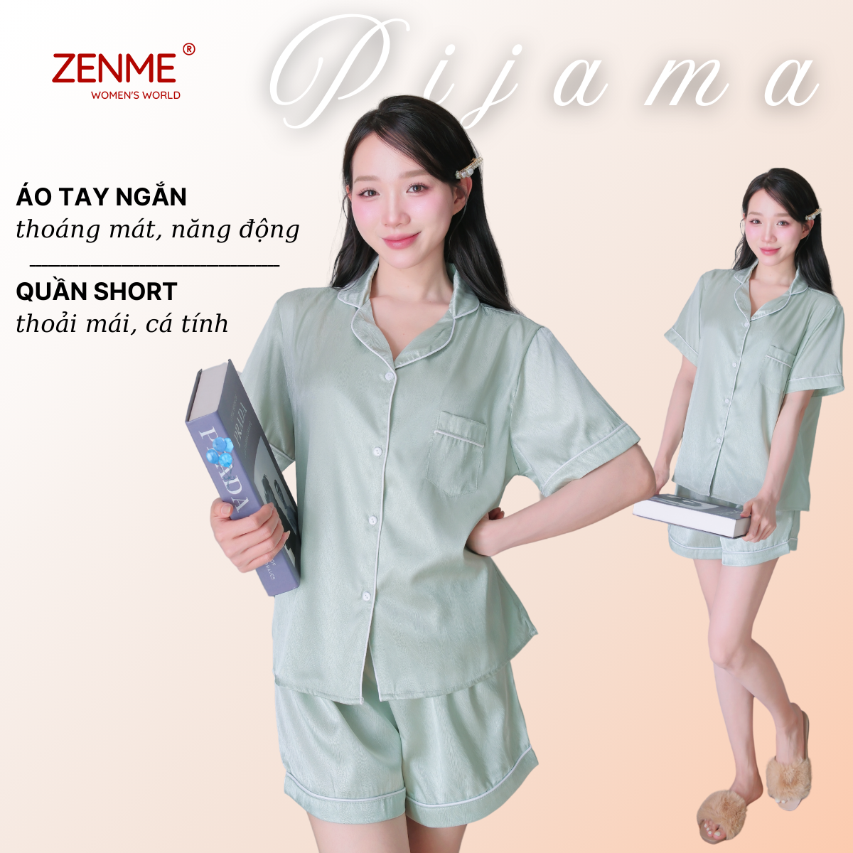 Pijama ZENME nhiều màu sắc