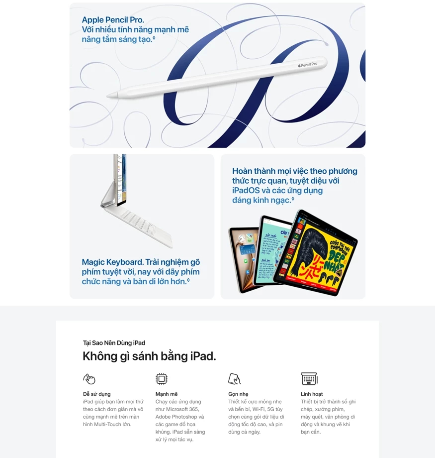 Mô tả iPad Air M3 11 inch  Wifi 128GB - 4