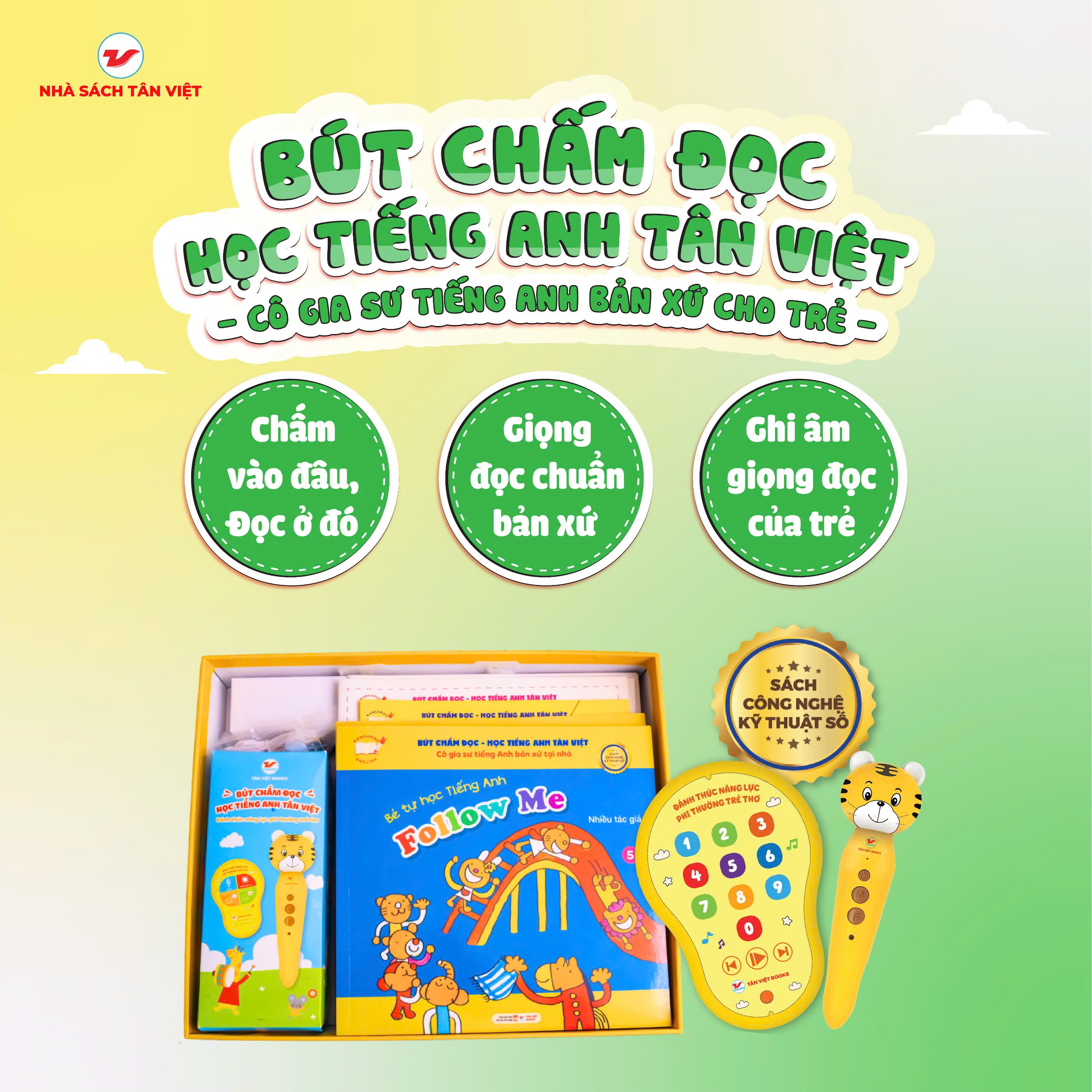 Mô tả Bút Chấm Đọc - Học Tiếng Anh Tân Việt - Phiên Bản 6 Cuốn Bìa Mềm - 1