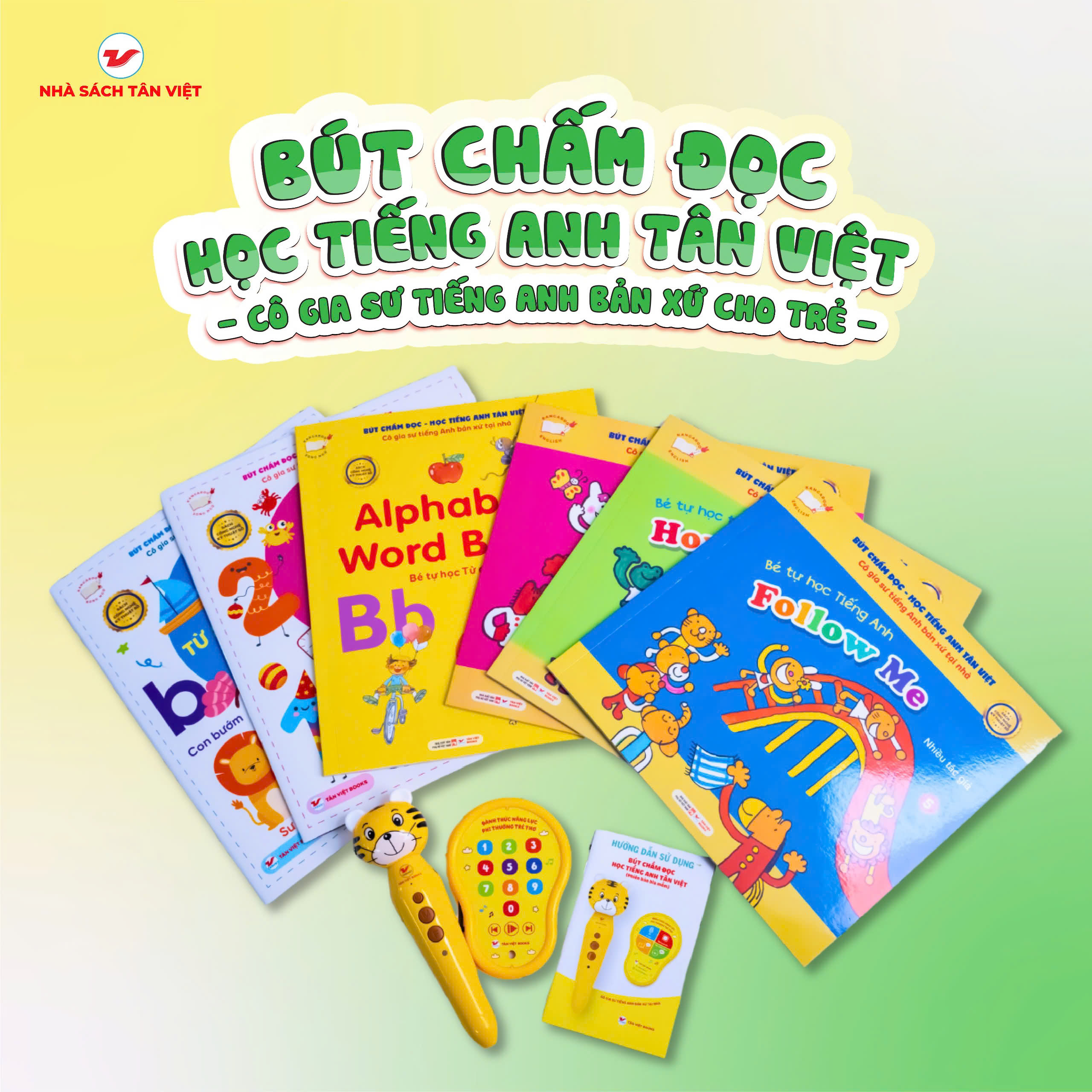 Mô tả Bút Chấm Đọc - Học Tiếng Anh Tân Việt - Phiên Bản 6 Cuốn Bìa Mềm - 5