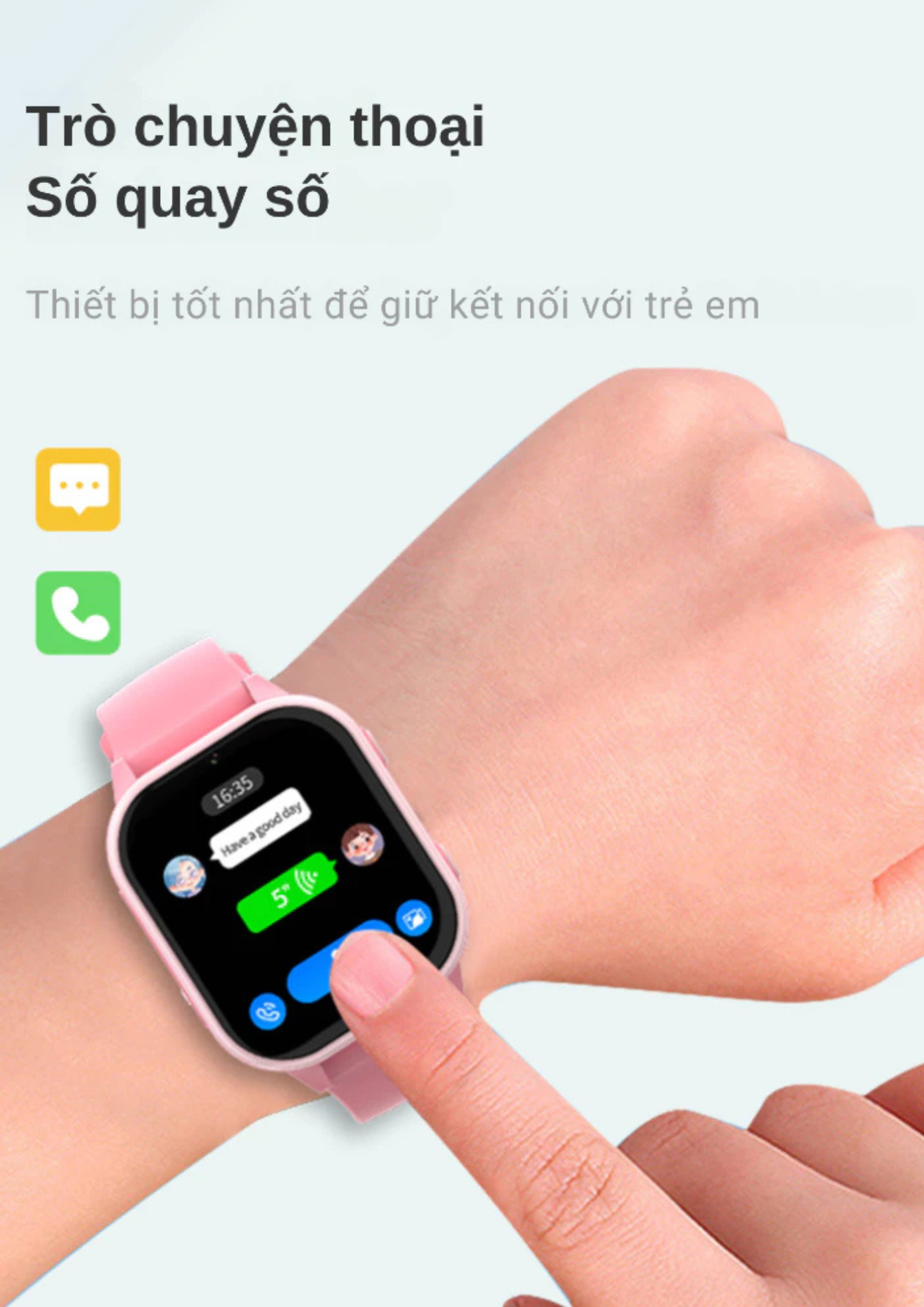 Mô tả Đồng hồ thông minh trẻ em VALDUS M89 Lắp sim nghe gọi video độc lập định vị chống nước bảo hành 1năm - 6