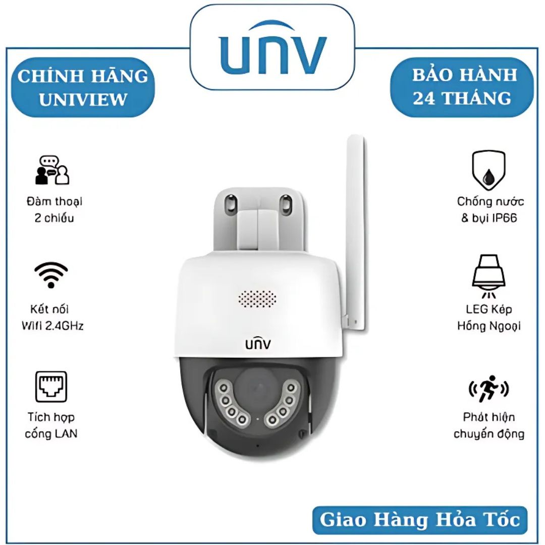 Camera UNV IPC-P1A-M3F4D kết nối Wifi