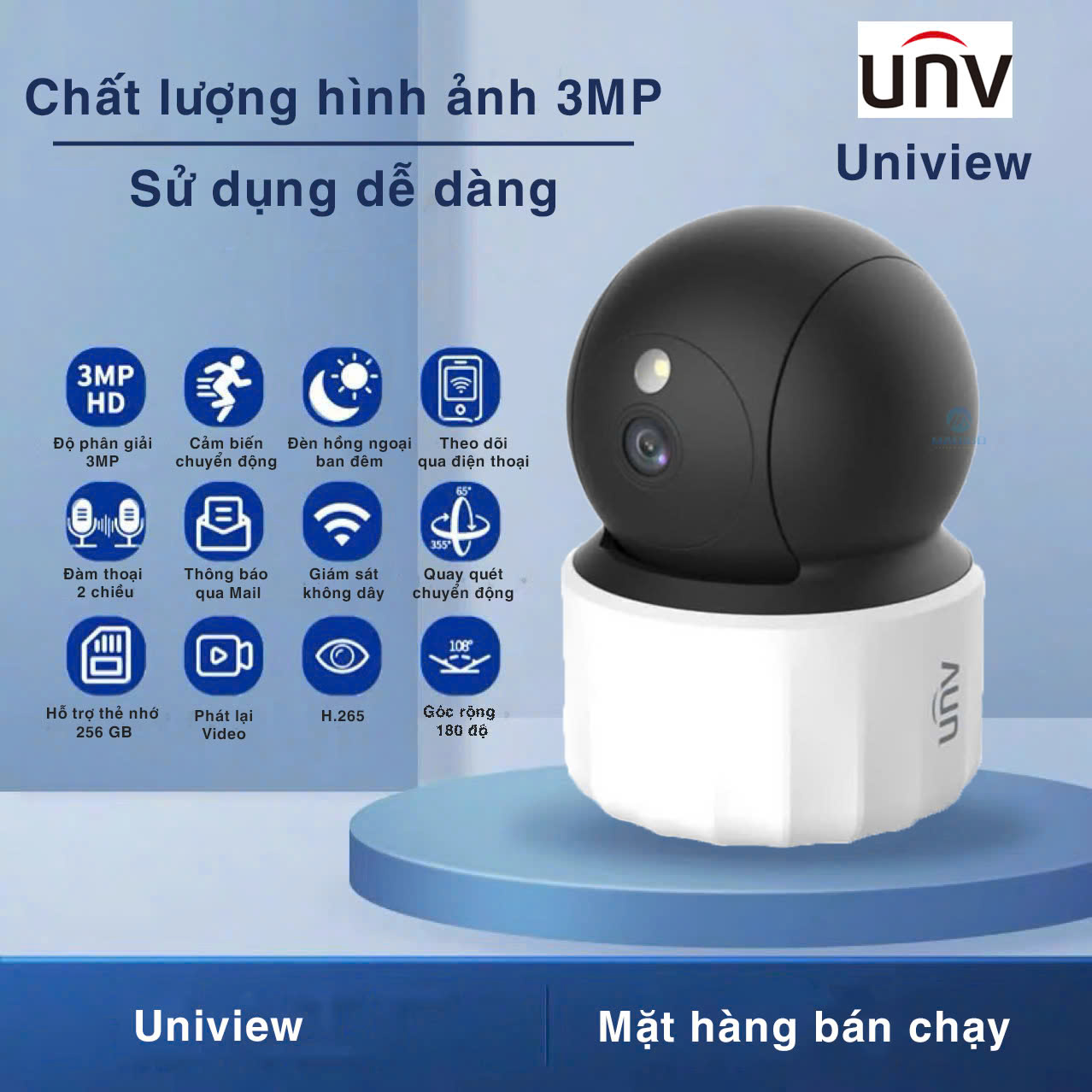 Camera UNV IPCS3EM3 - Đàm thoại 2 chiều