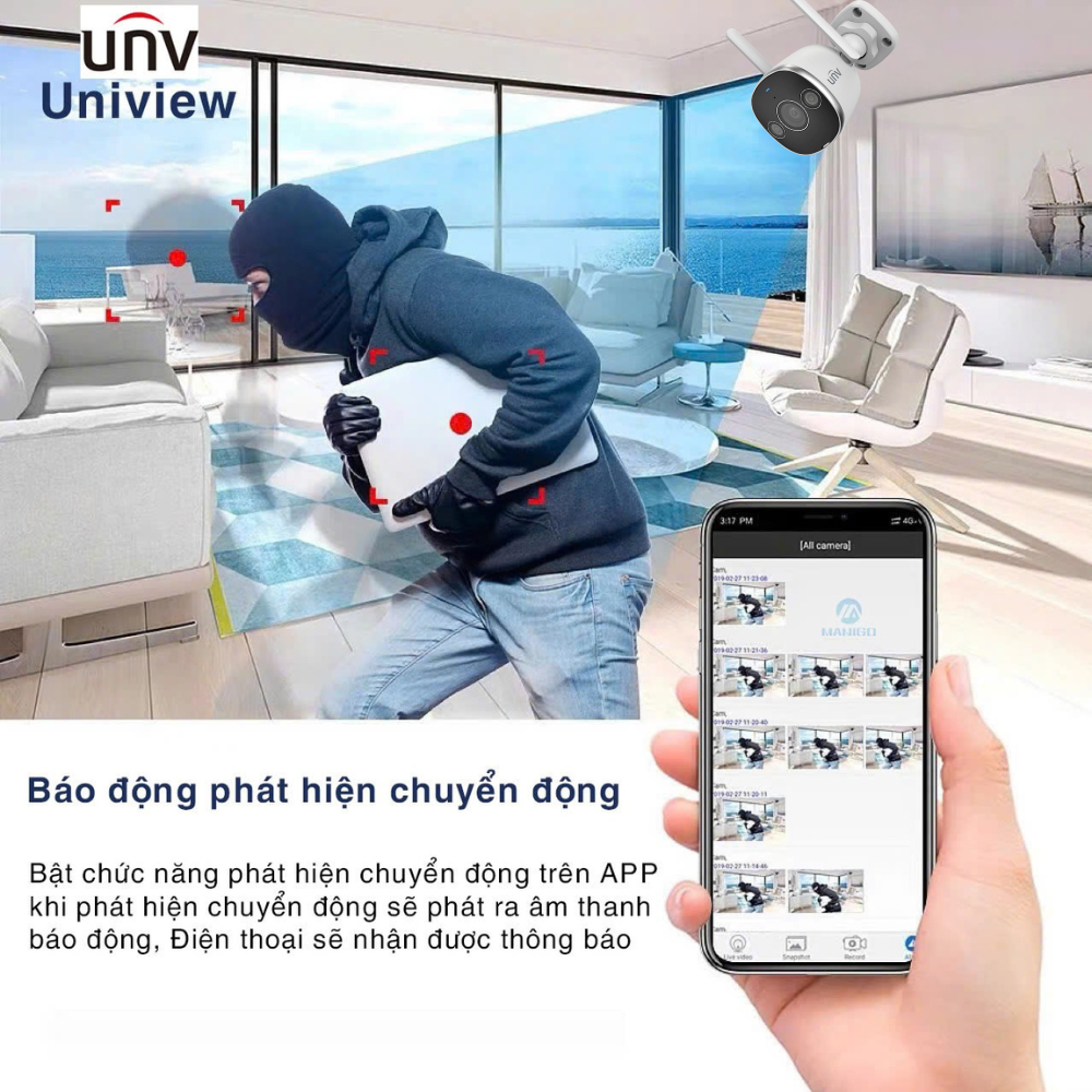 Camera UNV IPC-B2D-M3F4D Phụ kiện