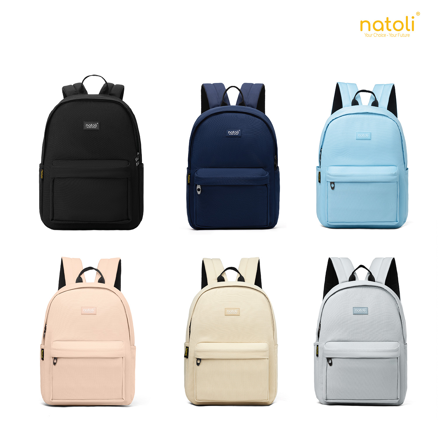 Balo NATOLI Basic Backpack B2 - Nhiều ngăn