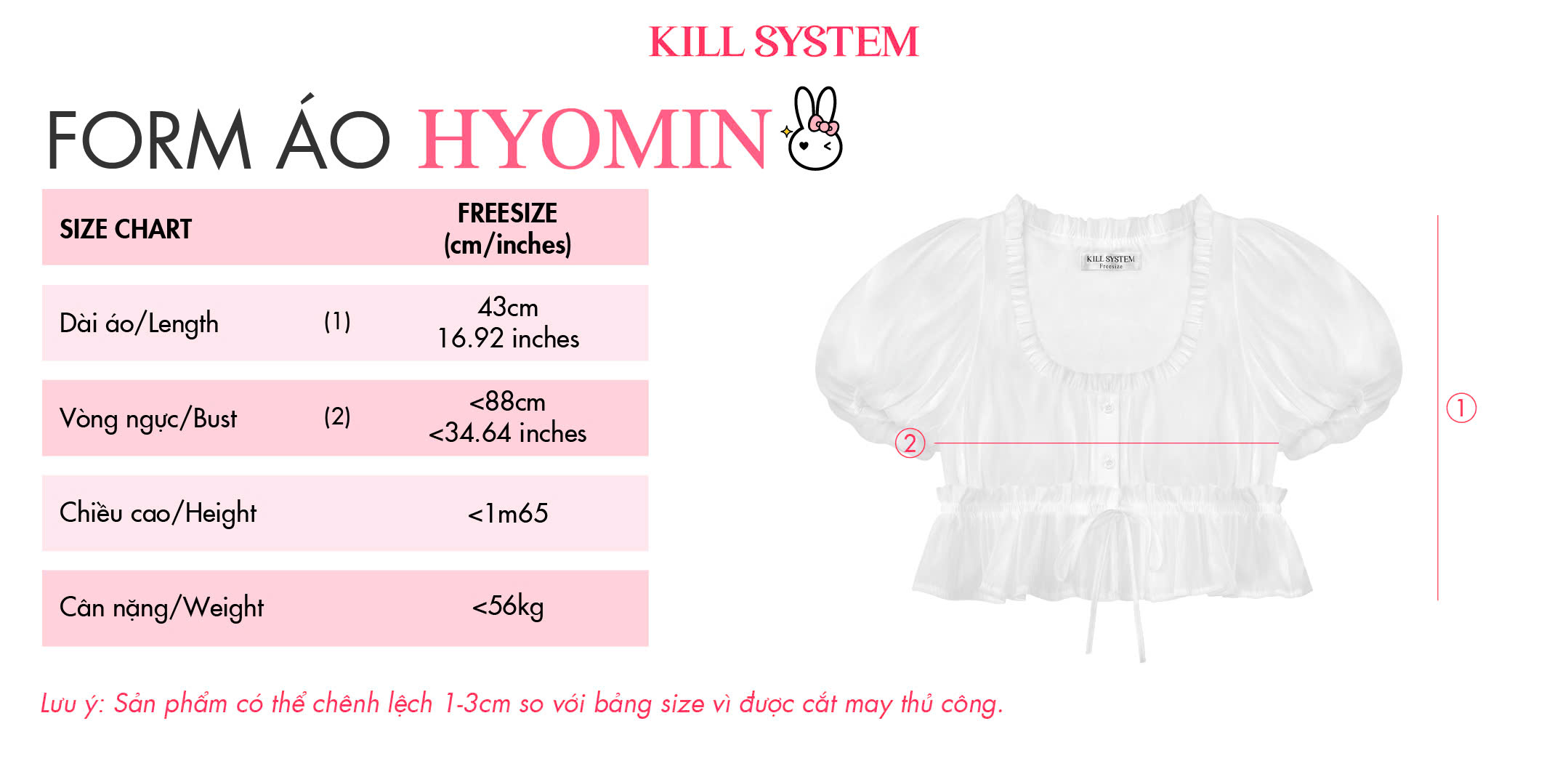 Mô tả Áo babydoll tay phồng HYOMIN 2 tầng layer bèo bo chun eo - 𝐊𝐈𝐋𝐋 𝐒𝐘𝐒𝐓𝐄𝐌 - 1