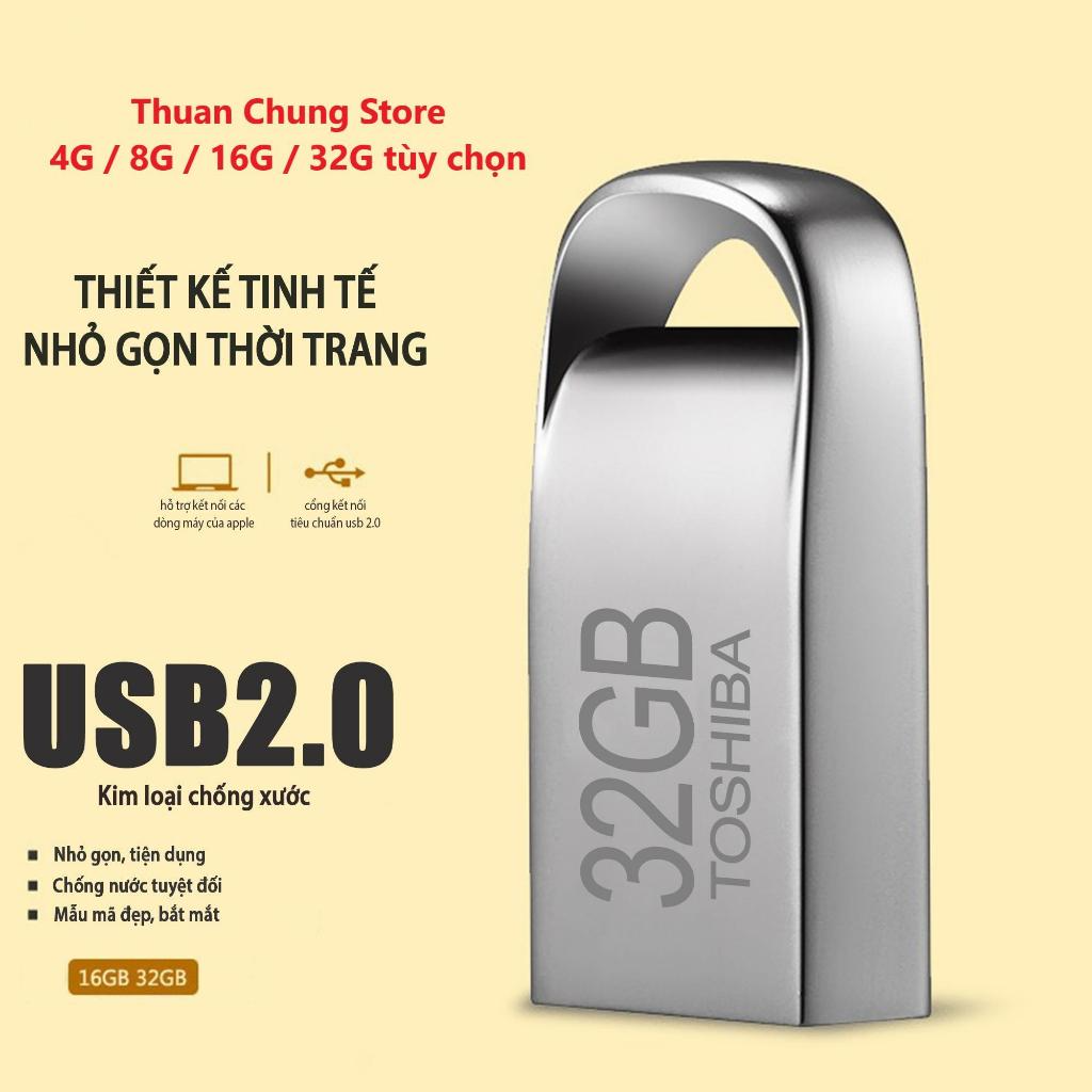 USB DTP Toshiba 4GB 8GB 16GB 32GB 64GB mini vỏ nhôm chống nước nhỏ gọn ...