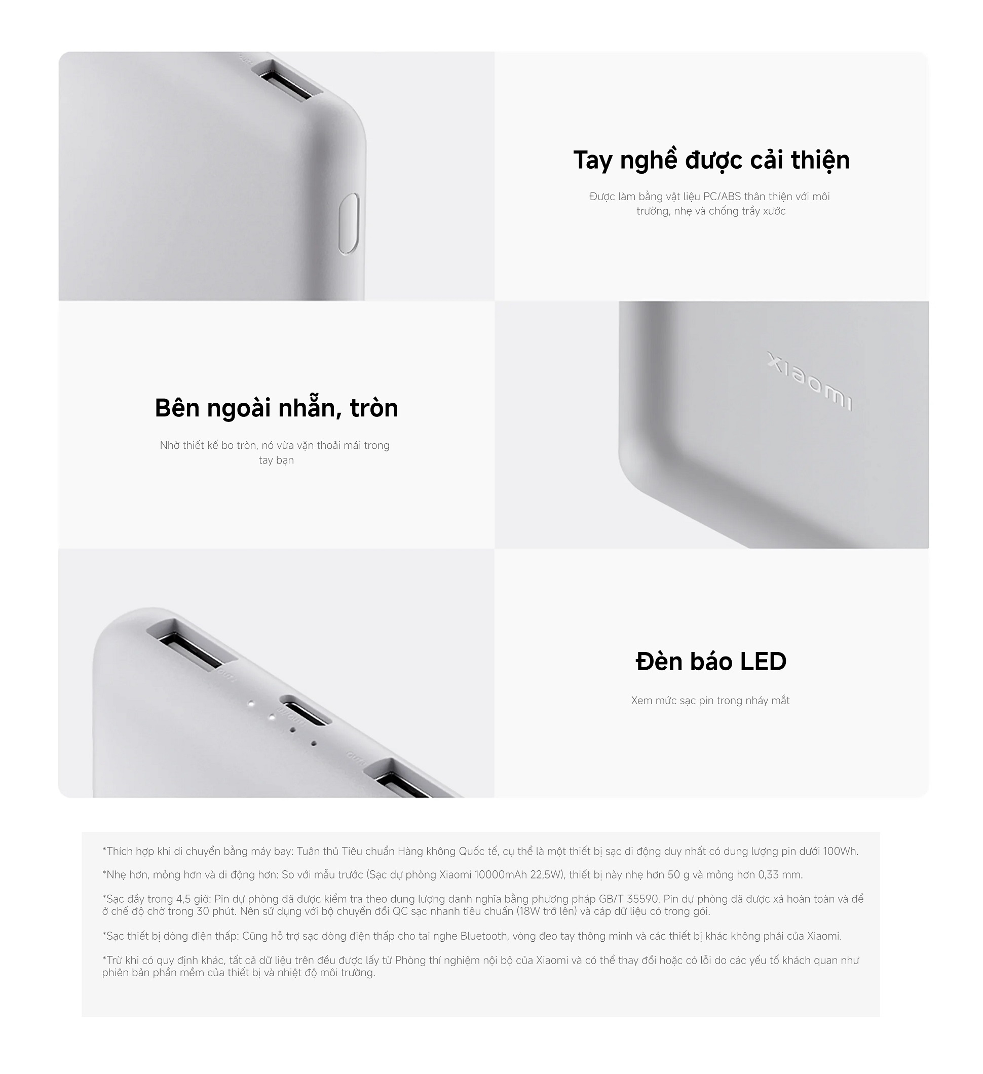 Mô tả Sạc Dự Phòng Xiaomi Power Bank 10000mAh 22.5W Lite TH | Sạc Nhanh | Sạc Cùng Lúc Nhiều Thiết Bị | Bảo Hành 12 Tháng - 6