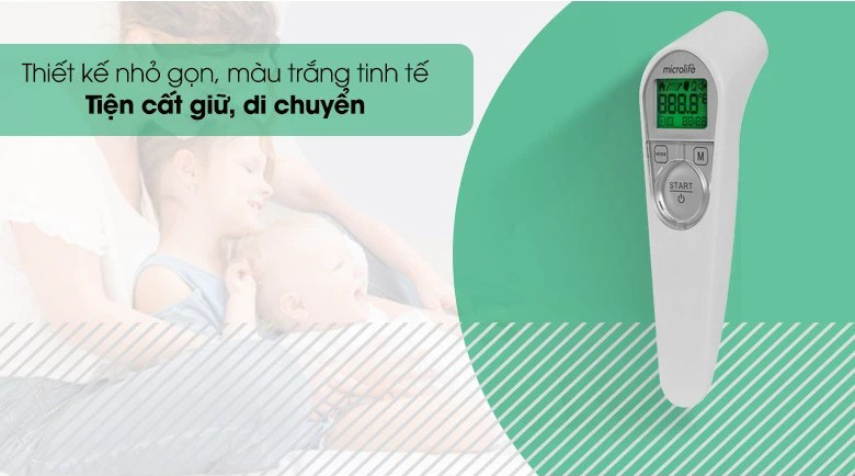 Mô tả Nhiệt Kế Điện Tử Hồng Ngoại Microlife NC200 | Phát Hiện Sốt Nhanh , Độ Chính Xác Cao 3 Trong 1 - 3