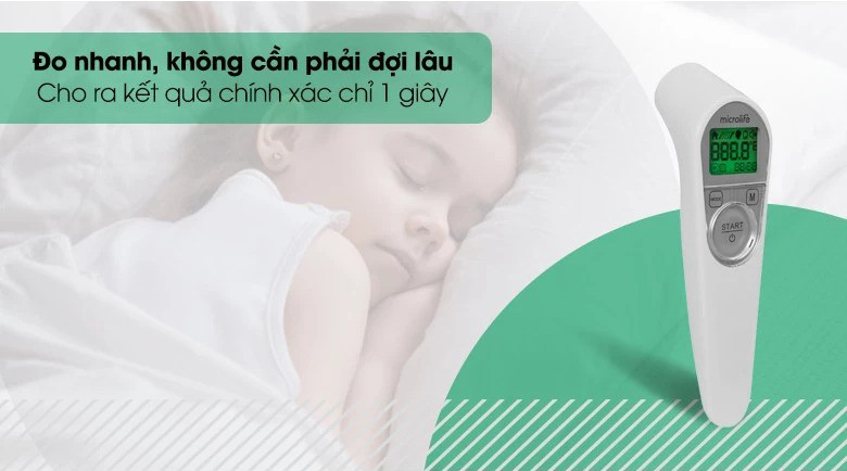 Mô tả Nhiệt Kế Điện Tử Hồng Ngoại Microlife NC200 | Phát Hiện Sốt Nhanh , Độ Chính Xác Cao 3 Trong 1 - 6