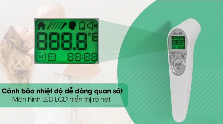 Mô tả Nhiệt Kế Điện Tử Hồng Ngoại Microlife NC200 | Phát Hiện Sốt Nhanh , Độ Chính Xác Cao 3 Trong 1 - 7