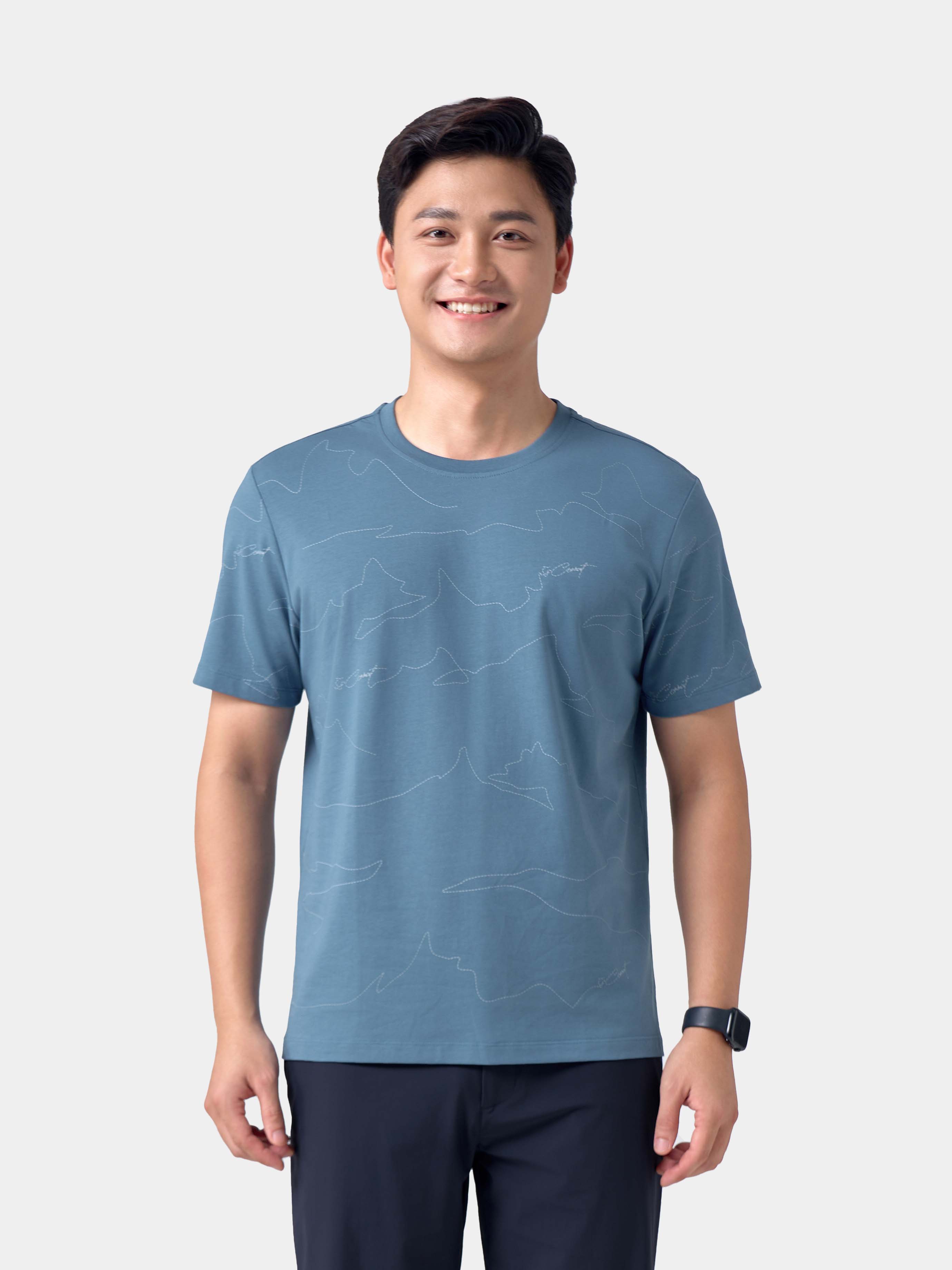 Áo Thun Nam 5S Fashion ATS24006 - Màu Trắng