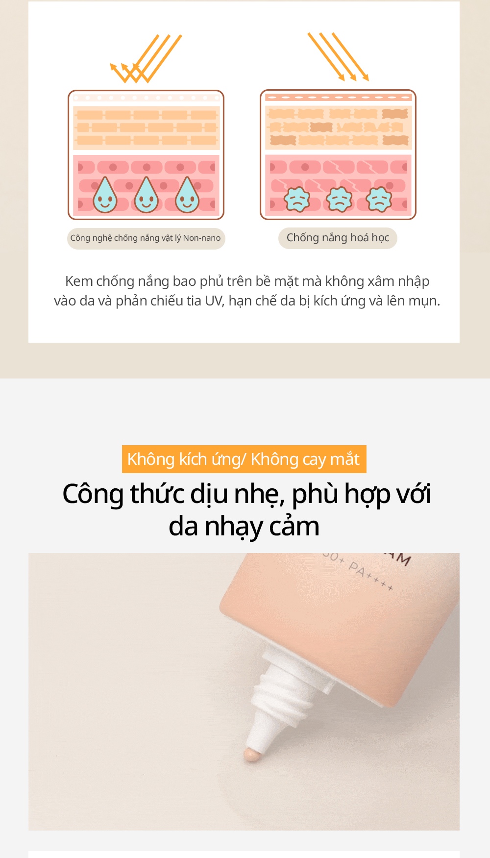 Mô tả Kem chống nắng che khuyết điểm BOM Foundation Free Tone Cover Sun Cream - 50G - 7