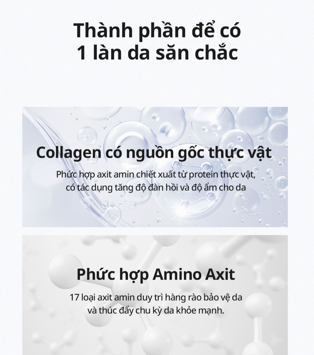 Mô tả Tinh chất cải thiện độ đàn hồi da làm sáng da BOM Peptide Power Ampoule 30ml - 7