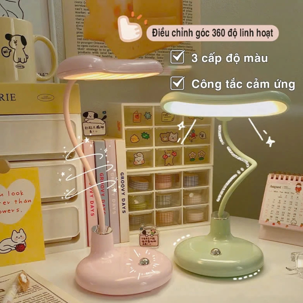 Đèn bàn học LONGDA 3 chế độ màu