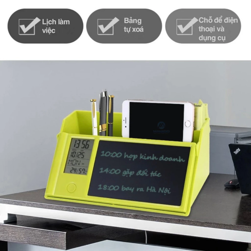 Hộp Đựng Bút Manigo P01001 - Tính năng đồng hồ