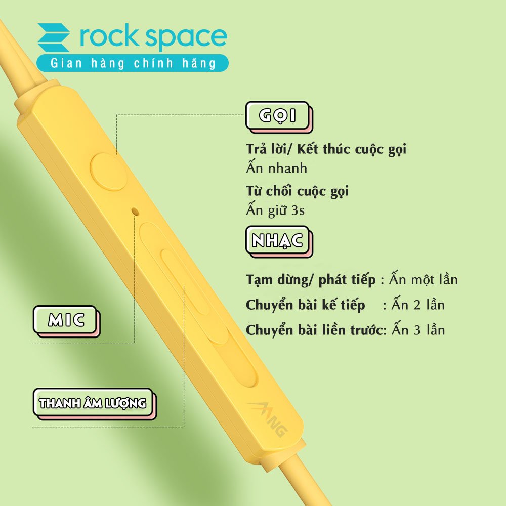 Tai nghe Rockspace ES07 cận cảnh