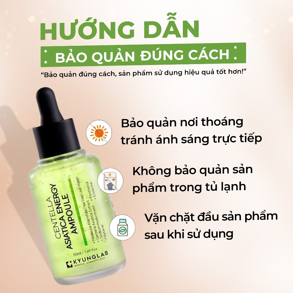 Mô tả Serum giảm mụn kiềm dầu KyungLab Centella Asiatica Ampoule 50ml- K Naturals - 5