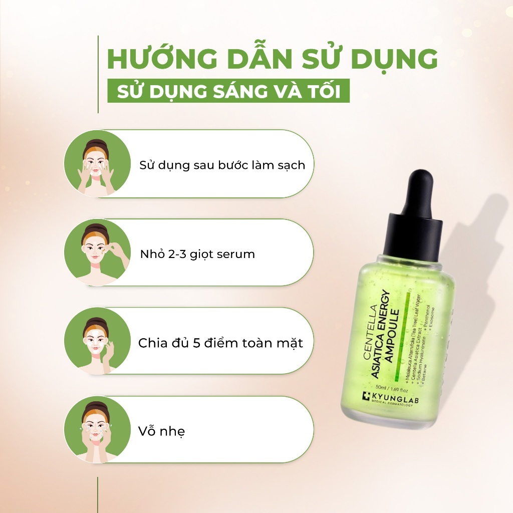 Mô tả Serum giảm mụn kiềm dầu KyungLab Centella Asiatica Ampoule 50ml- K Naturals - 6