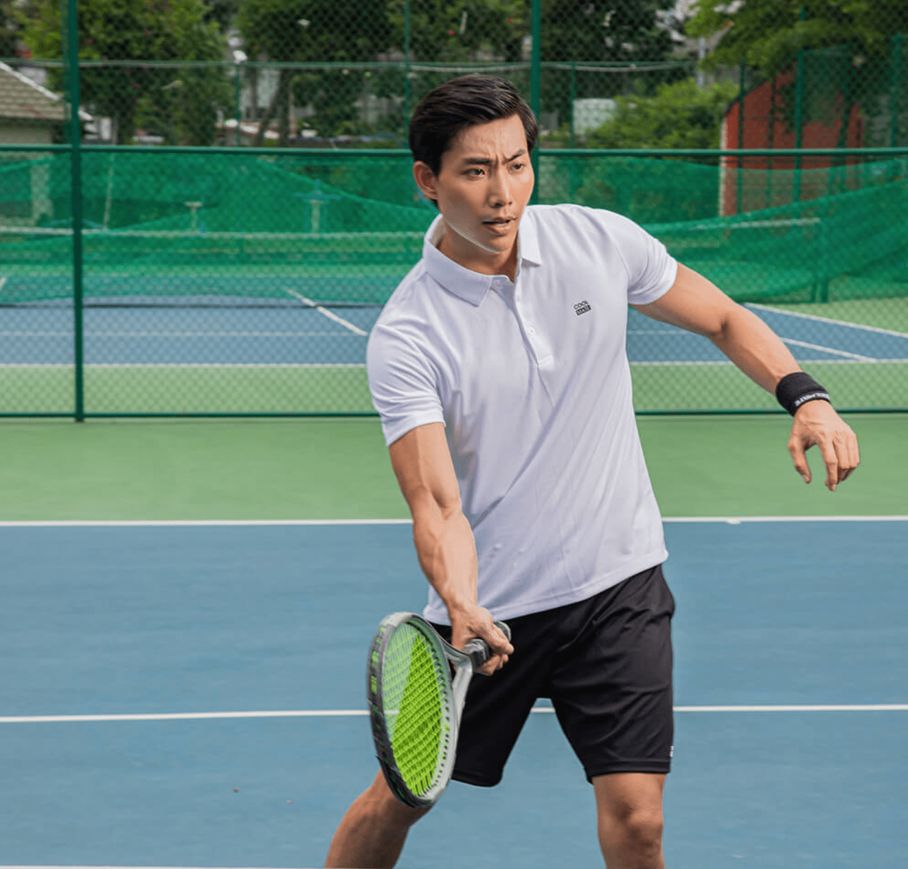 Mô tả Set đồ bộ thể thao nam Áo Polo Promax-S1 và Quần Shorts mềm mại, thoáng khí, thấm hút tốt nhanh khô Coolmate - 2