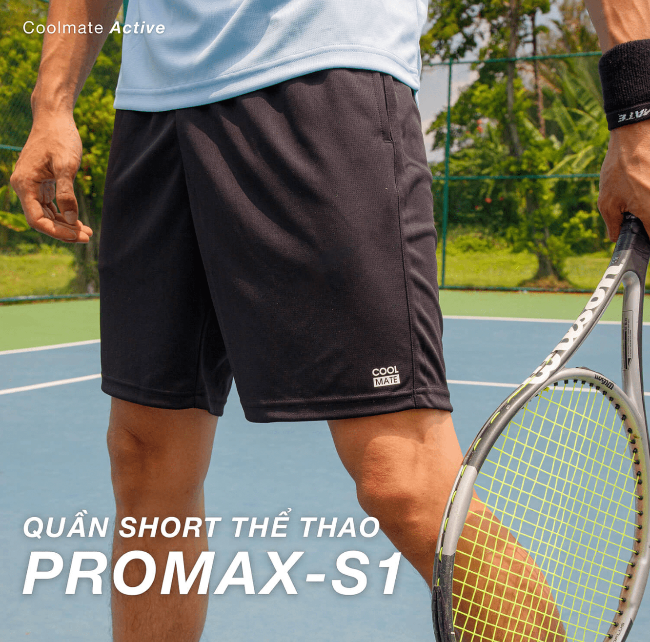 Mô tả Set đồ bộ thể thao nam Áo Polo Promax-S1 và Quần Shorts mềm mại, thoáng khí, thấm hút tốt nhanh khô Coolmate - 4
