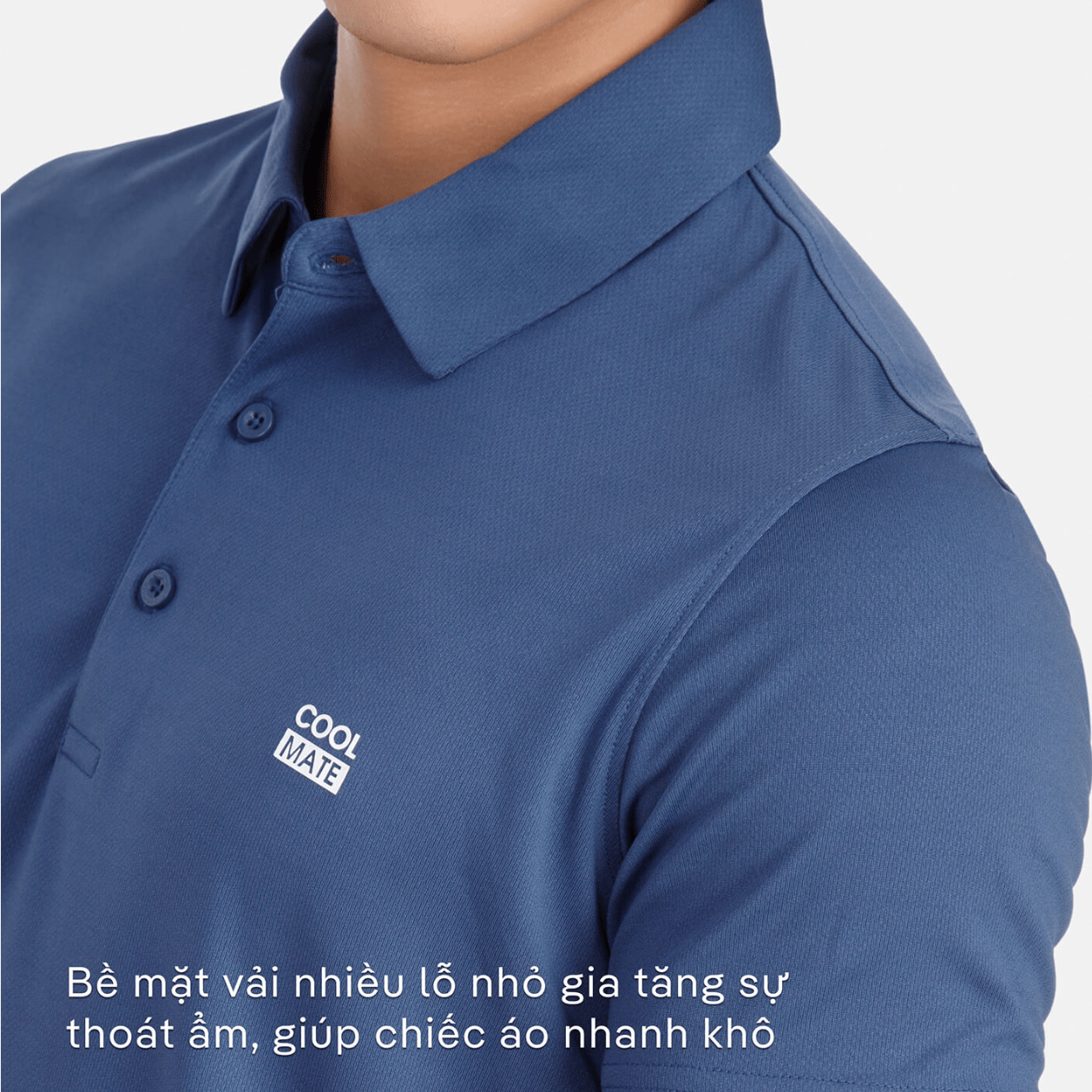 Mô tả Set đồ bộ thể thao nam Áo Polo Promax-S1 và Quần Shorts mềm mại, thoáng khí, thấm hút tốt nhanh khô Coolmate - 3