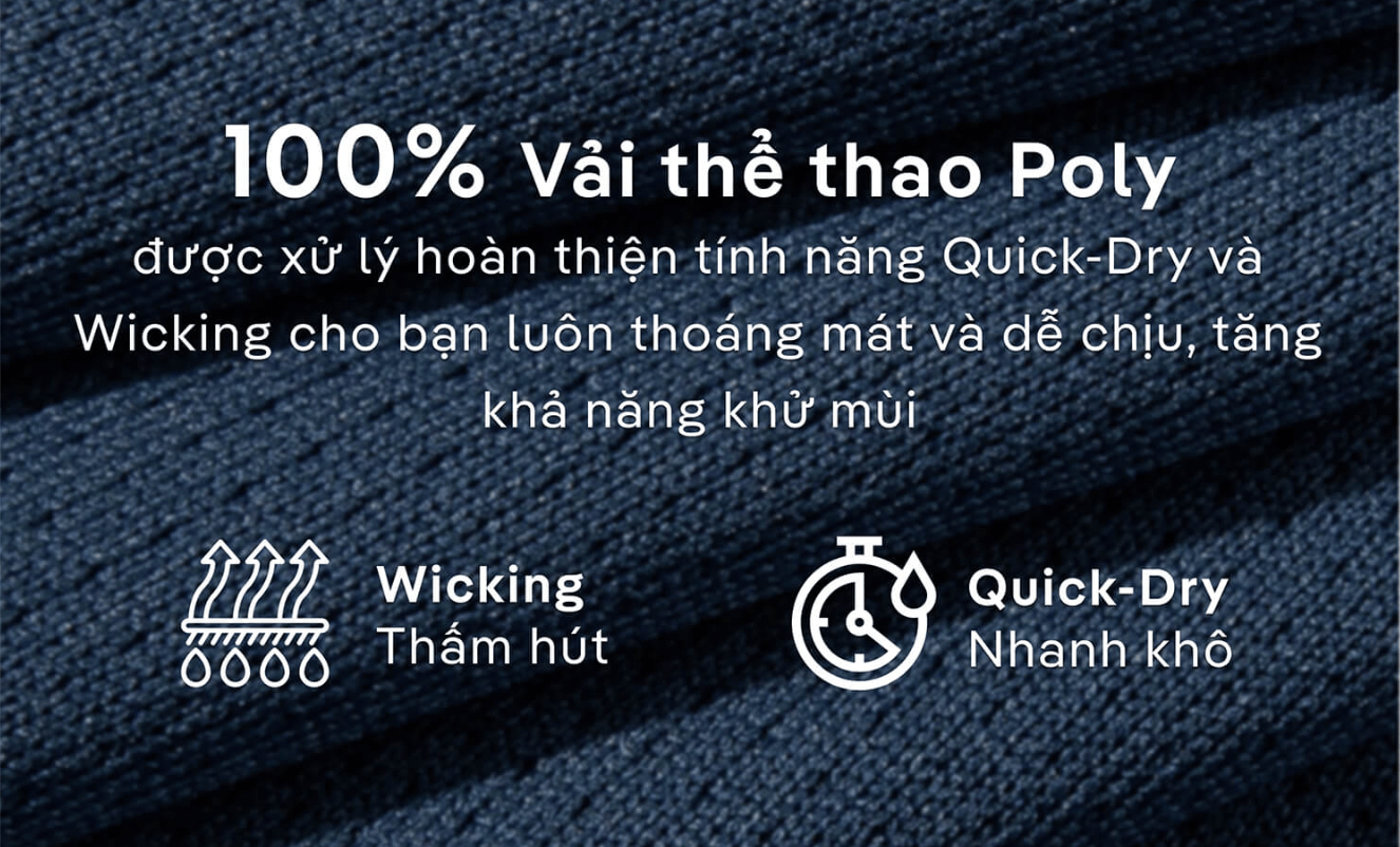 Mô tả Set đồ bộ thể thao nam Áo Polo Promax-S1 và Quần Shorts mềm mại, thoáng khí, thấm hút tốt nhanh khô Coolmate - 6