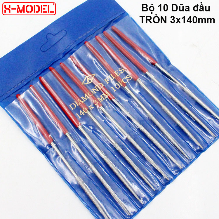 Mô tả Dụng cụ làm mô hình Gundam X-MODEL XM11 bộ 5 cây dũa, 10 cây dũa kim loại cao cấp, chống rỉ cao - 1