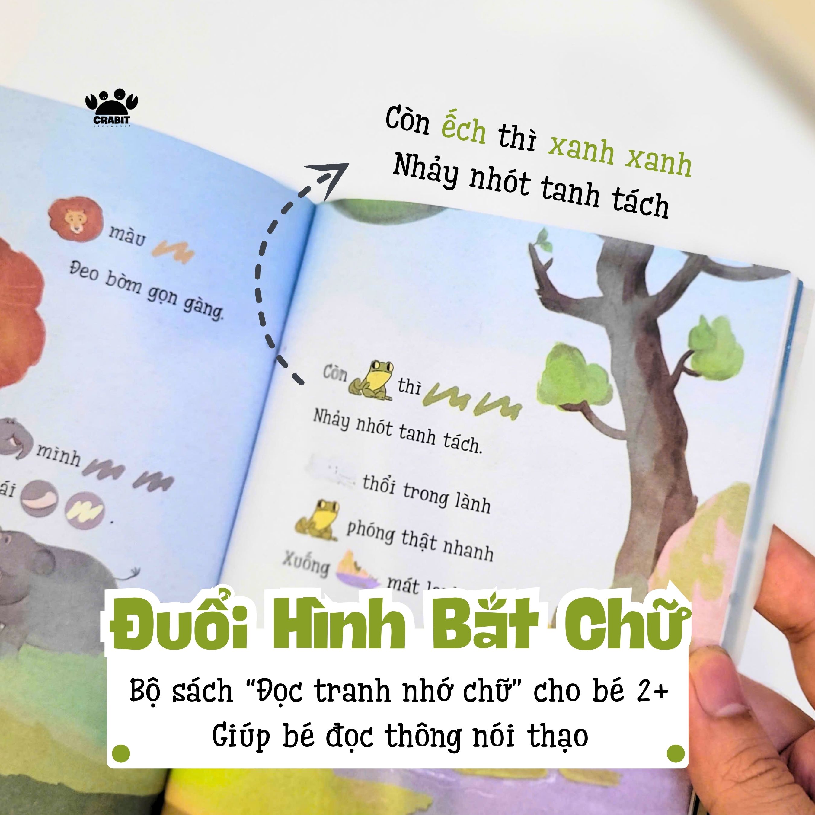 Mô tả Sách phát triển tư duy - Đọc tranh nhớ chữ - sách thơ cho bé tập đọc Crabit Kidbooks - 1
