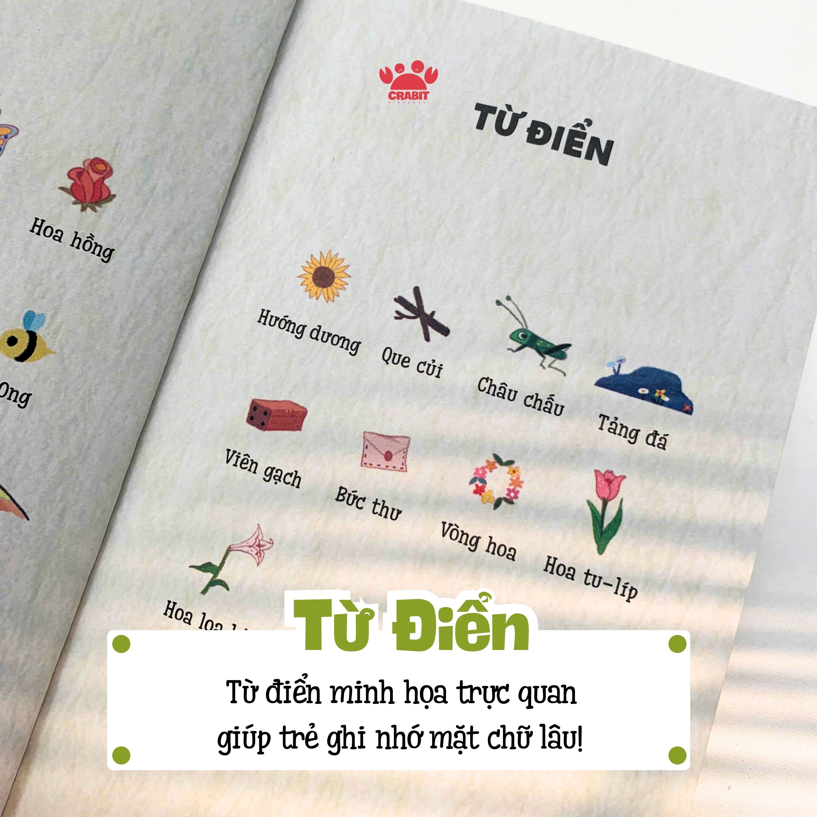 Mô tả Sách phát triển tư duy - Đọc tranh nhớ chữ - sách thơ cho bé tập đọc Crabit Kidbooks - 3