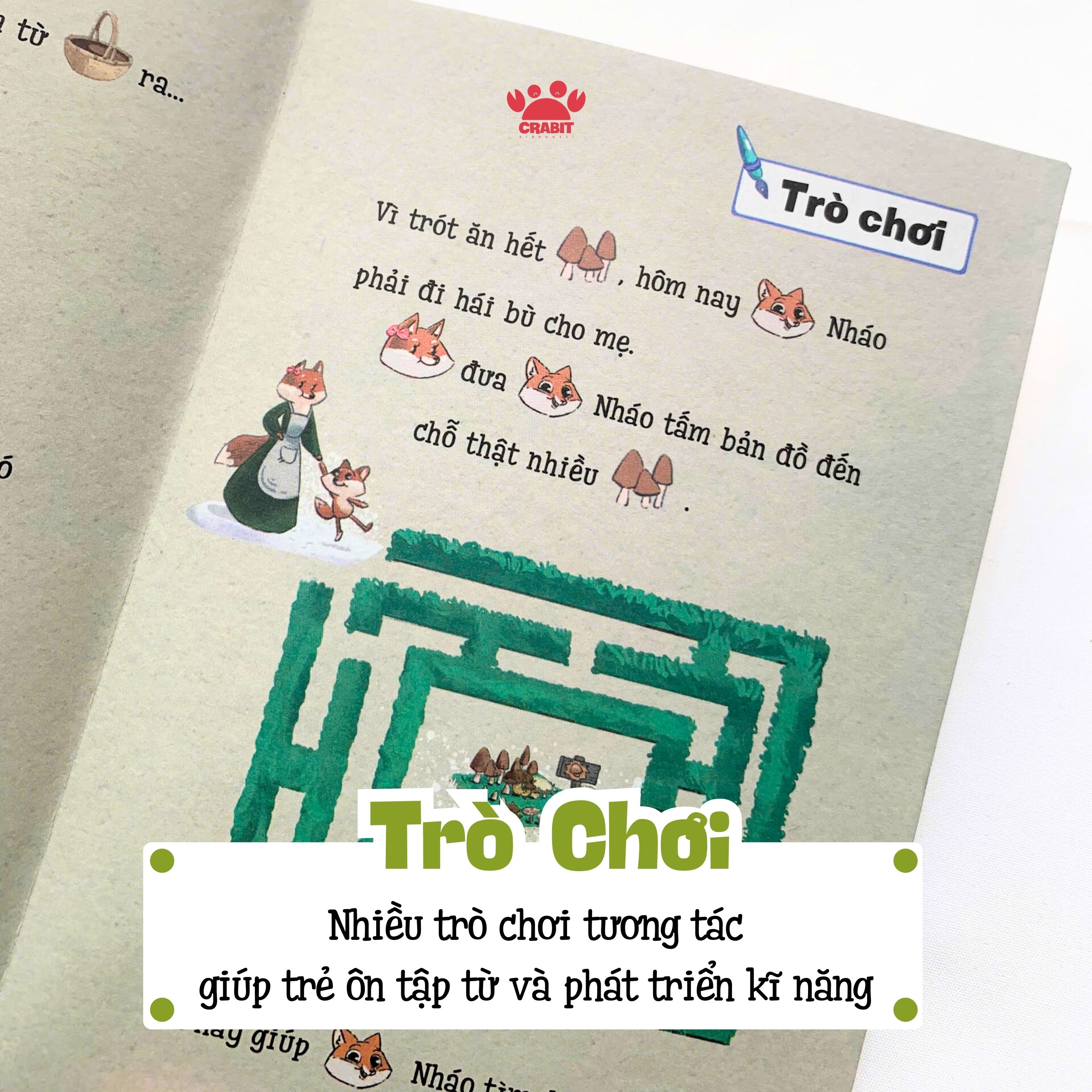 Mô tả Sách phát triển tư duy - Đọc tranh nhớ chữ - sách thơ cho bé tập đọc Crabit Kidbooks - 4