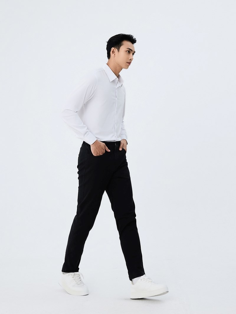 Quần kaki nam YaMe phối áo thun