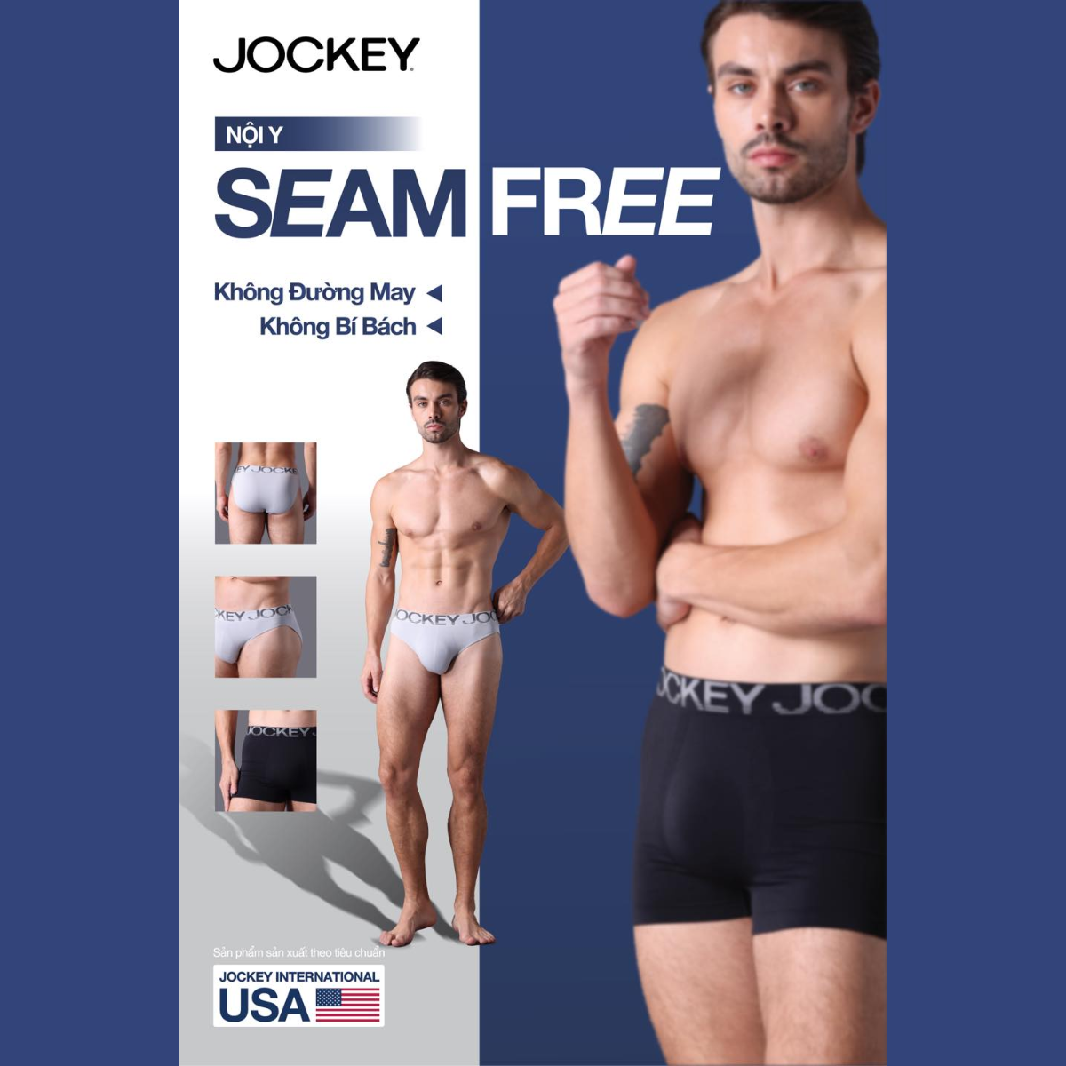 Mô tả Quần lót nam Jockey dáng trunk seamfree - J4054 - 1
