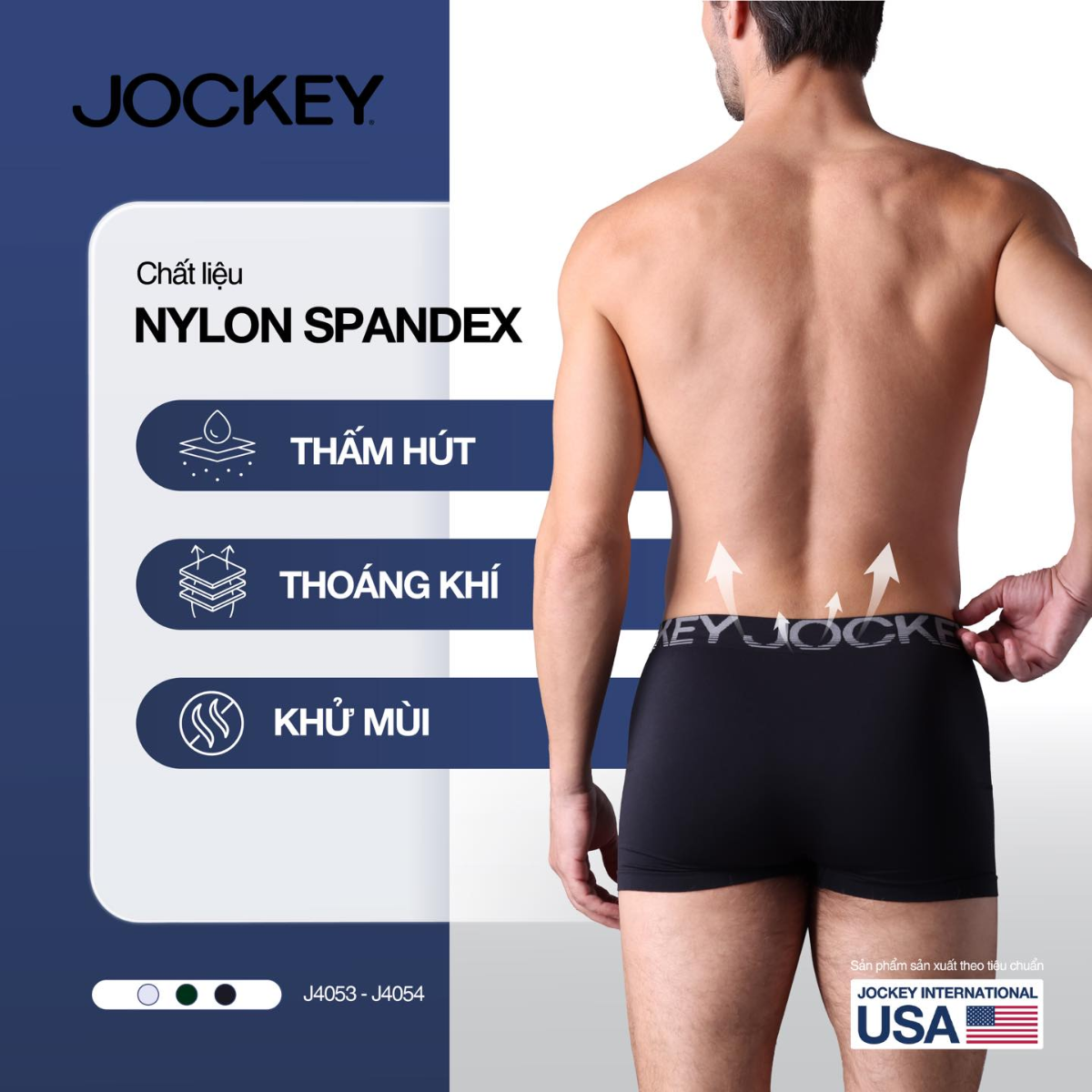 Mô tả Quần lót nam Jockey dáng trunk seamfree - J4054 - 2