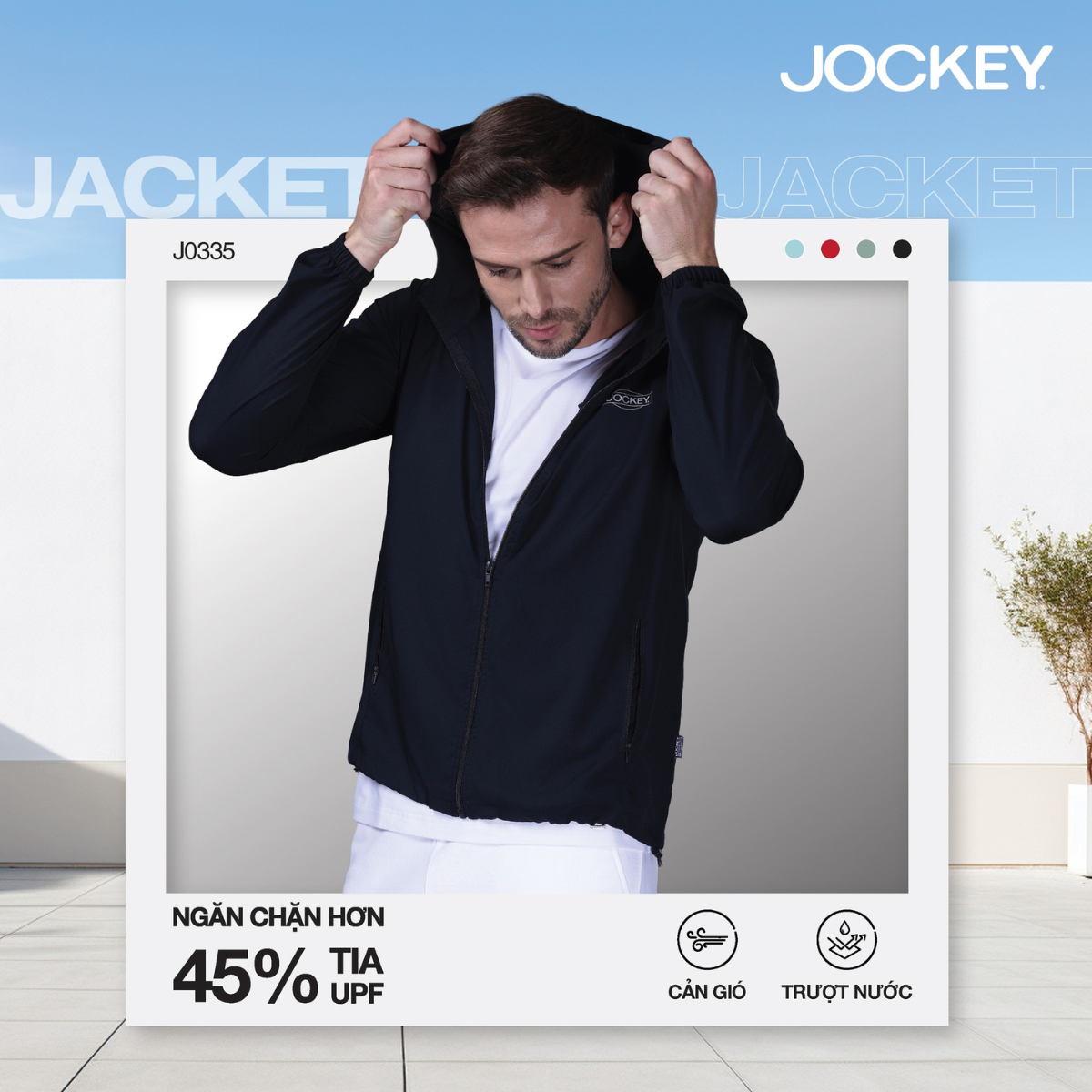 Mô tả Áo khoác Unisex Nam Nữ Jockey chống tia UV - J0335 - 2