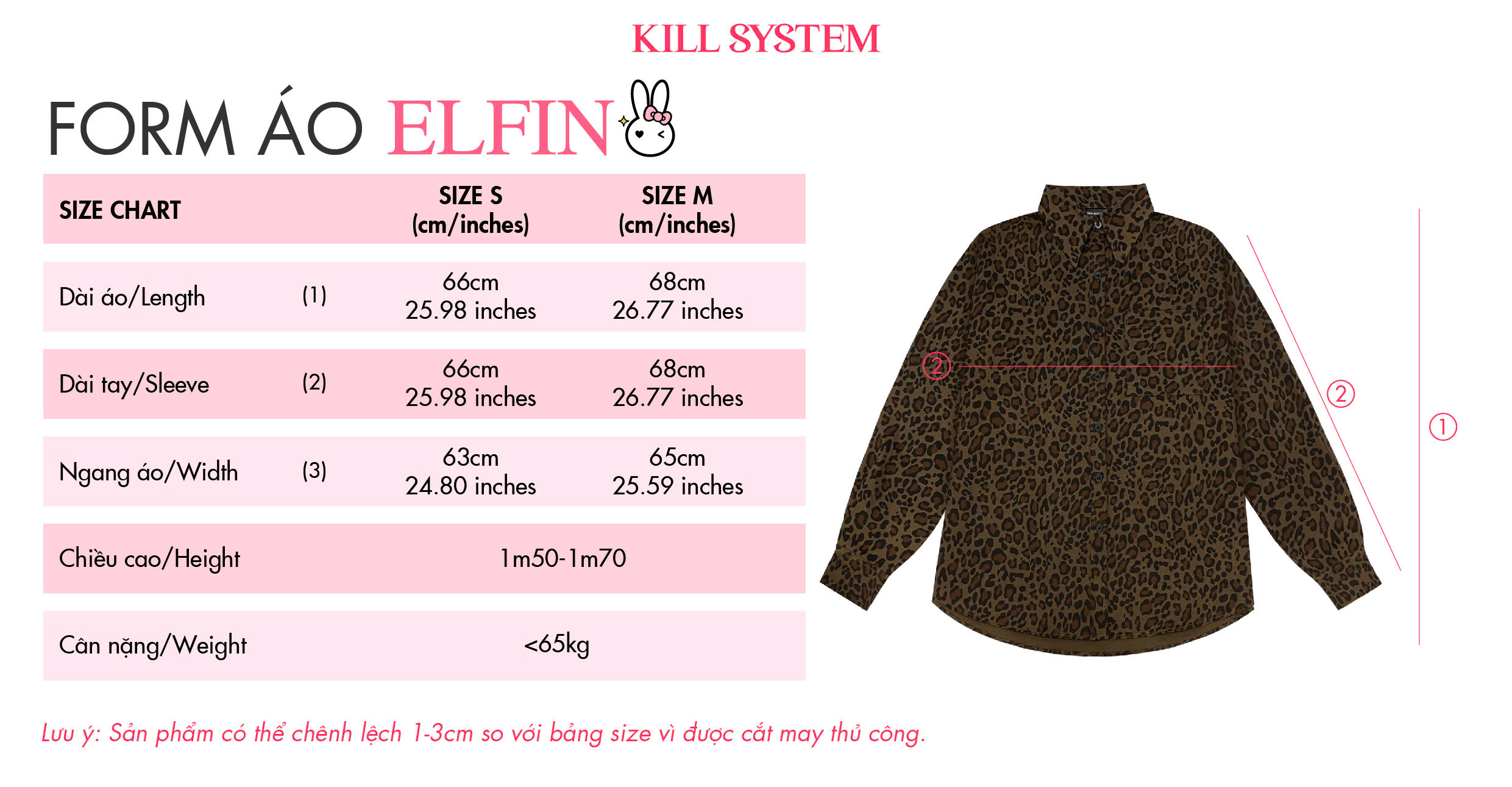 Mô tả Áo sơ mi tay dài da beo ELFIN form rộng - 𝐊𝐈𝐋𝐋 𝐒𝐘𝐒𝐓𝐄𝐌 - 1