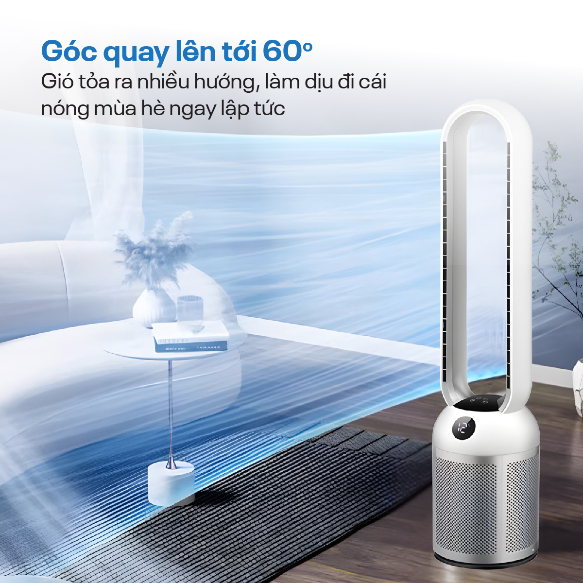 Mô tả Quạt không cánh FUJIHOME BF307DC tích hợp lọc không khí bằng ion, màng lọc Ion bạc - Bảo hành 24 tháng - 10