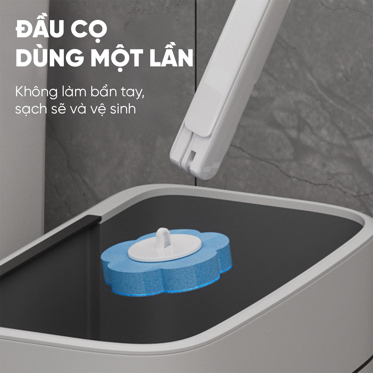 Mô tả Bộ Cọ Nhà Vệ Sinh, Cọ Bồn Cầu Dùng 1 Lần Kèm 6 Đầu Cọ Thay Thế Khử Khuẩn,Tiện Lợi (3 mùi hương) - 3