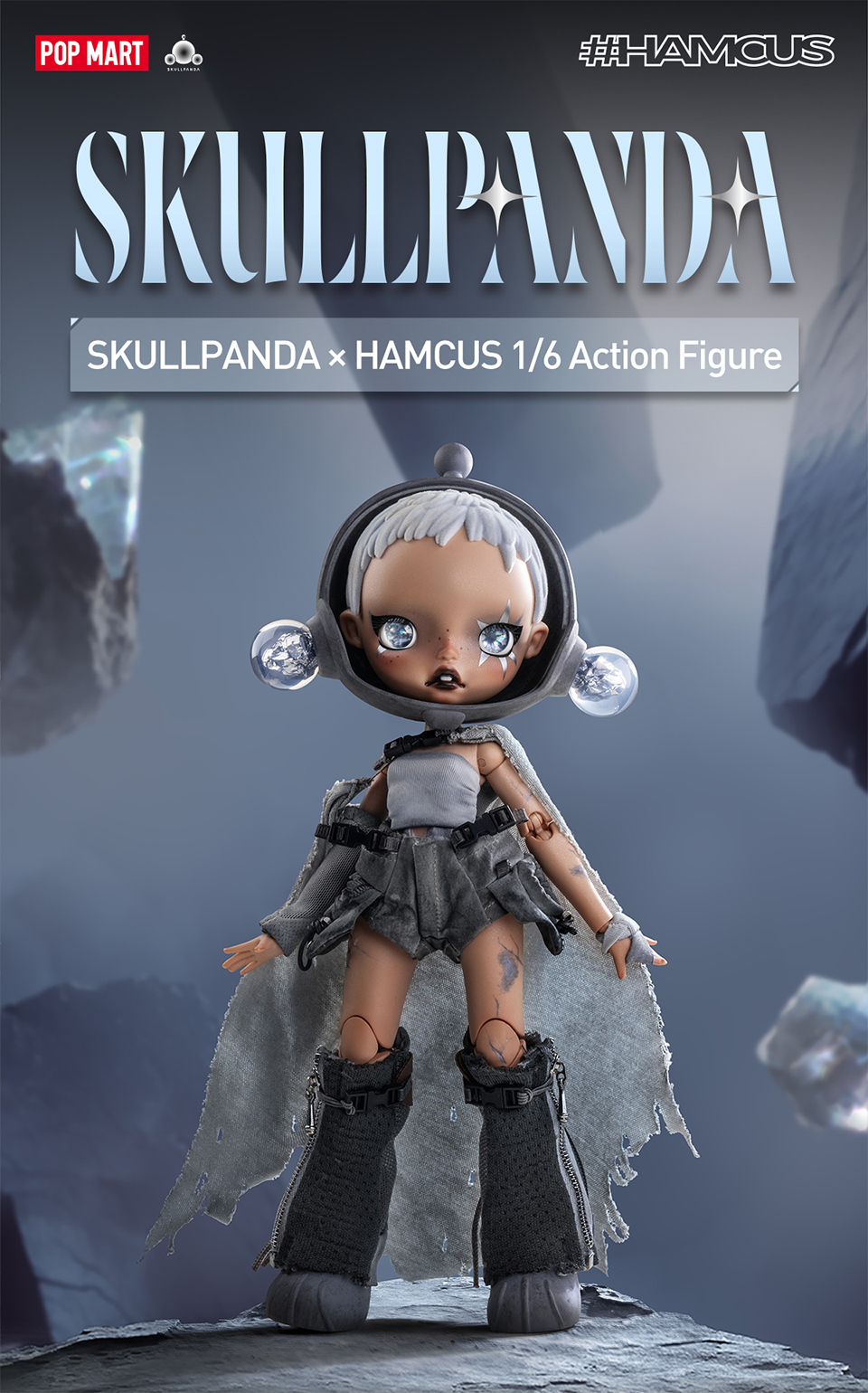 POP MART SKULLPANDA × HAMCUS 1/6 Action Figure | Shopee Việt Nam